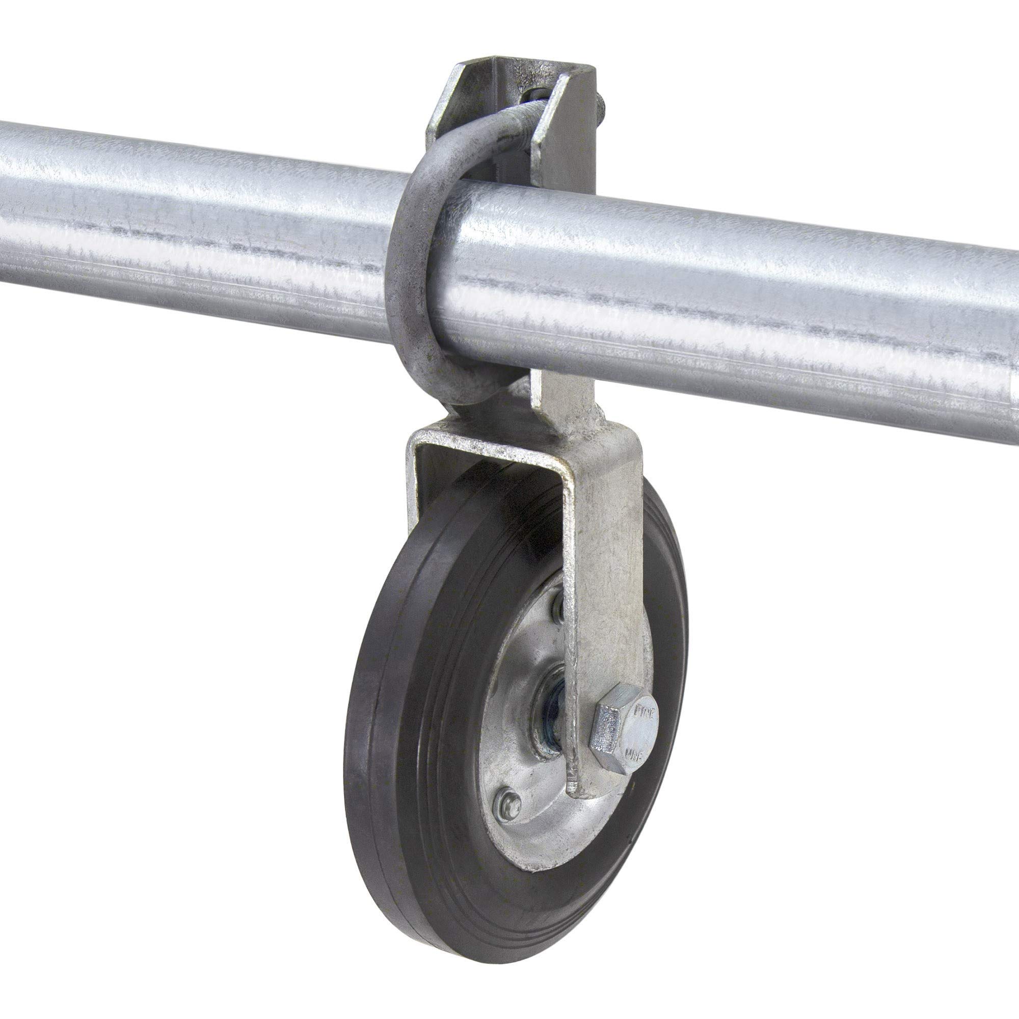 Heavy Duty Gate Helper Wheel for Chain Link Fence Swing Gate - Smooth Rolling Support for Easy Opening & Closing - Perfect for Driveway, Backyard, and Farm Fence Gates