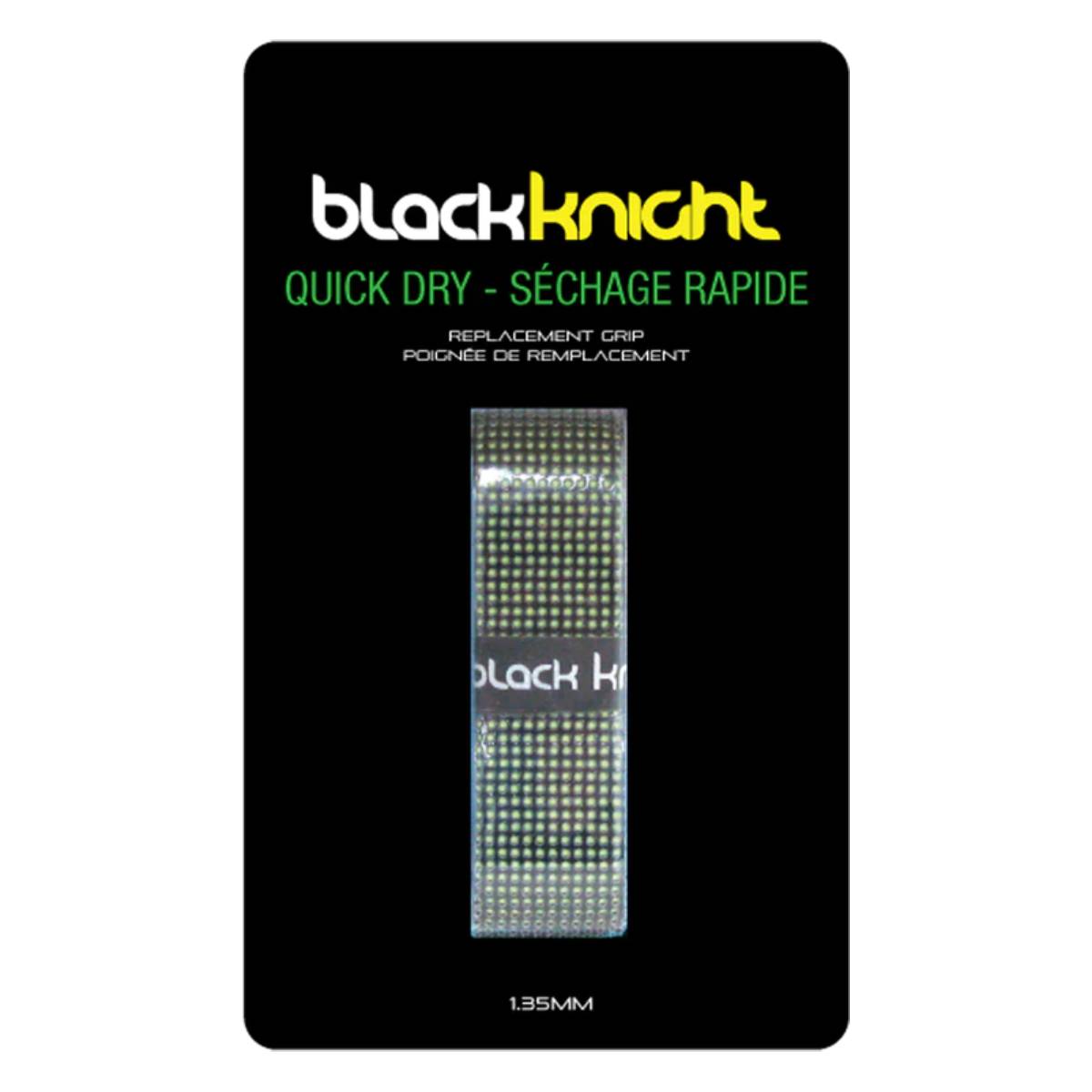 Black Knight Quick Dry Replacement Grip - Premium Tennis Racket Handle Cover for Sweat Absorption & Better Control | Ideal for Tennis, Badminton & Racquetball Players