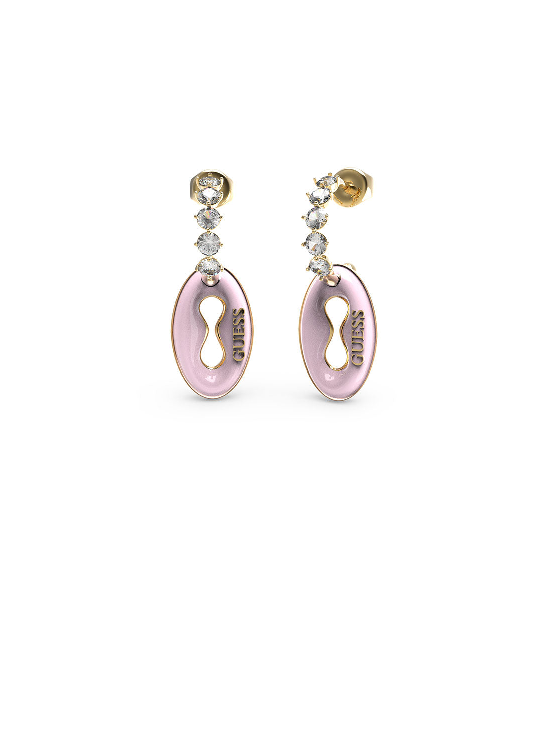 Gold Rose Crystal Earrings for Women - Elegant Floral Jewelry Gift for Wedding, Party & Special Occasions