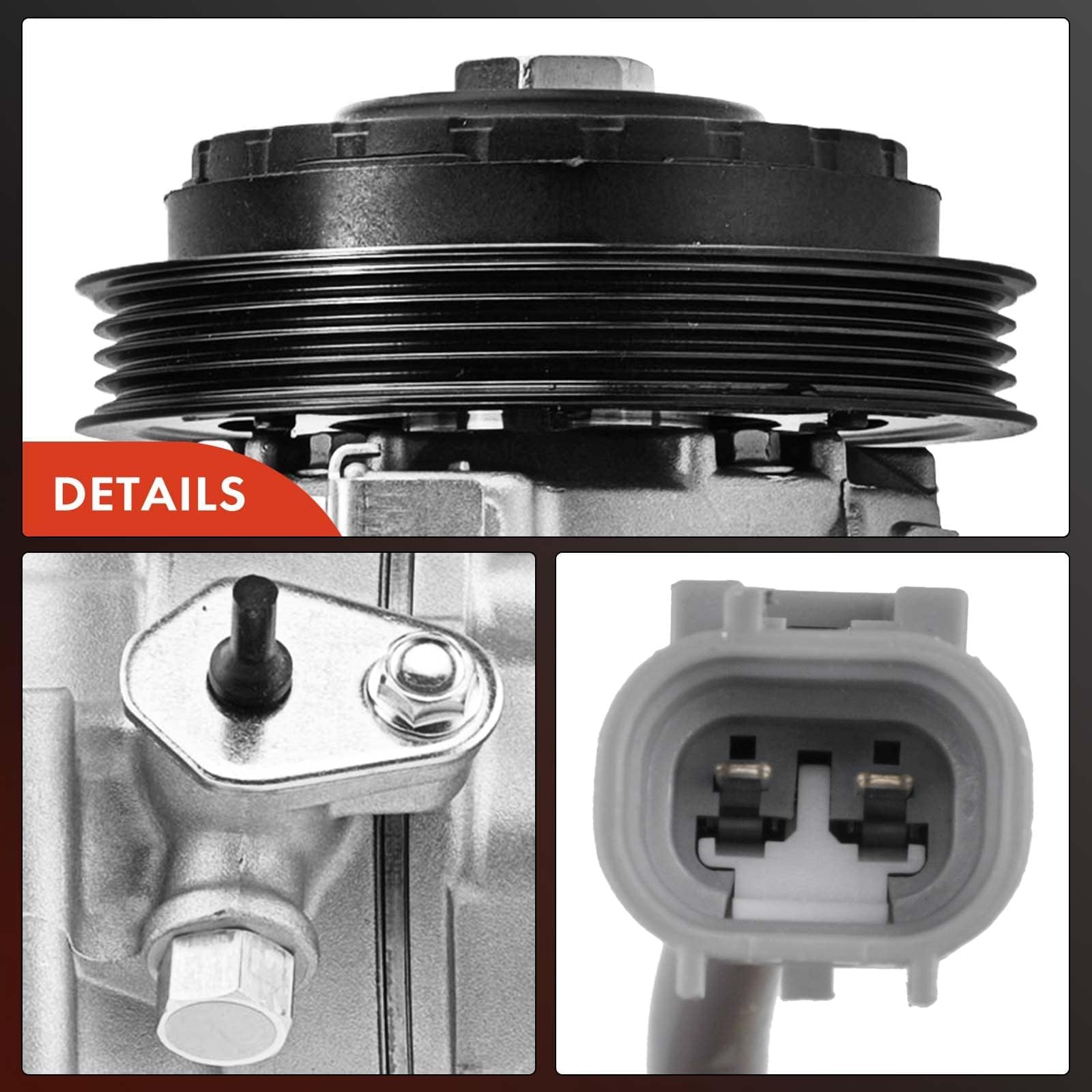 Premium AC Compressor with Clutch for Toyota Yaris 1.5L 2012-2018 - High Performance Auto Air Conditioning Replacement Part - Perfect for Summer Cooling & Long Road Trips
