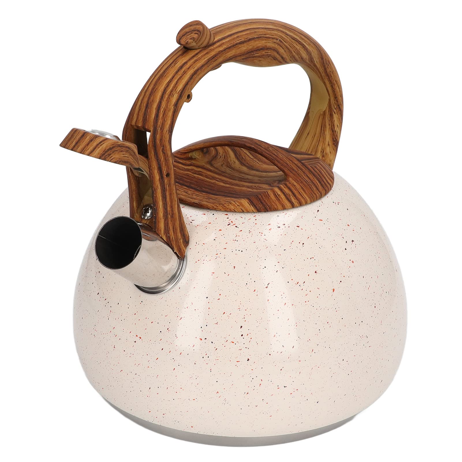 Whistling Tea Kettle for Stove - 2.5QT Stainless Steel Induction Compatible Whistling Pot with Ergonomic Handle - Perfect for Gas, Electric & Induction Cooktops - Ideal for Home, Kitchen & Farmhouse Decor