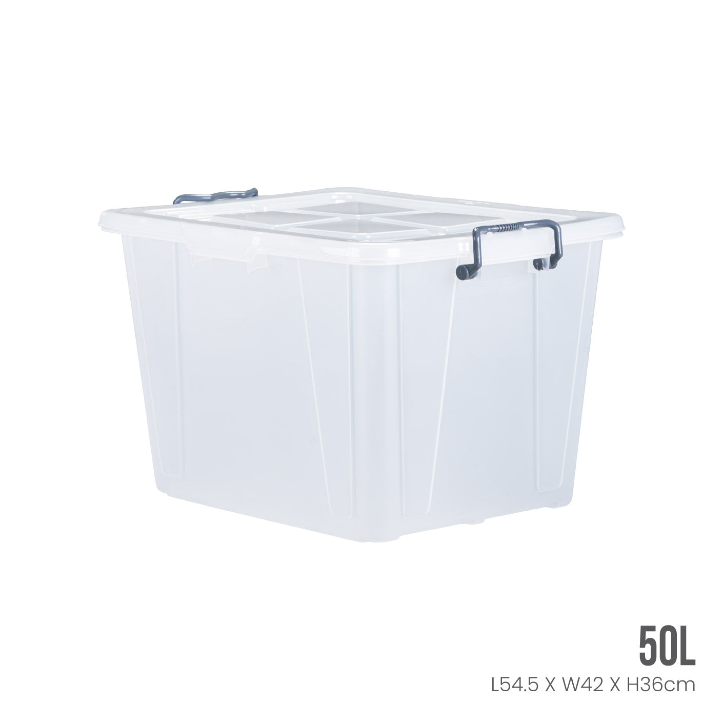Plastic Storage Box with Lid - 7905 Organizer for Home, Office & Closet - Durable Stackable Container for Toys, Clothes & Supplies