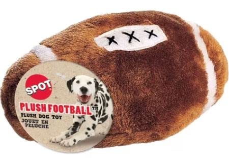 Soft Plush Football Dog Toys for Chewing & Fetching - 3 Pack, Durable & Safe Pet Playtime Toys for Small & Medium Dogs - Perfect for Indoor & Outdoor Play