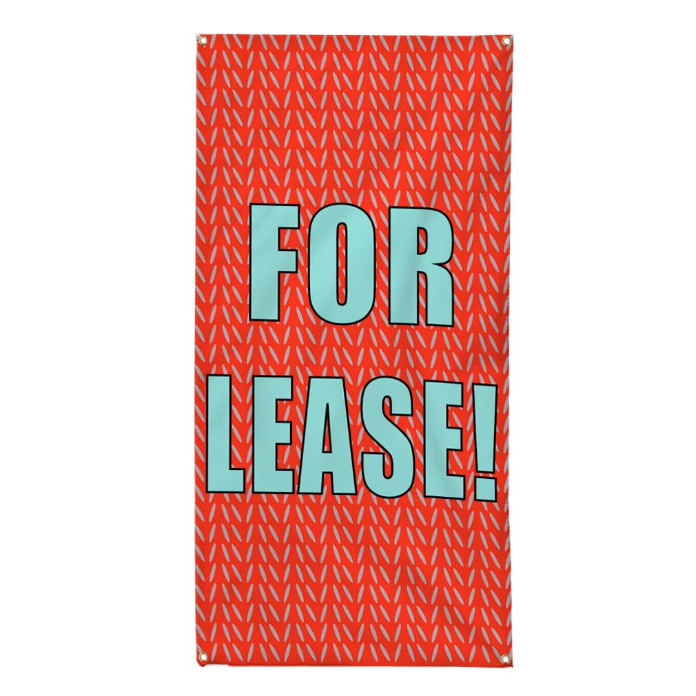 Vertical Vinyl Banner - Durable Weatherproof Outdoor Sign (144x60 Inches) with 10 Grommets for Lease, Business & Industrial Use | Perfect for Yard Signs, Storefronts & Events