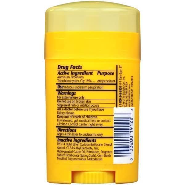 Arm & Hammer Ultra Max Antiperspirant Deodorant for Men & Women - 1 Ounce Travel Size (Pack of 2) - Fresh Scent, 24-Hour Protection - Perfect for Gym, Travel & On-The-Go Use