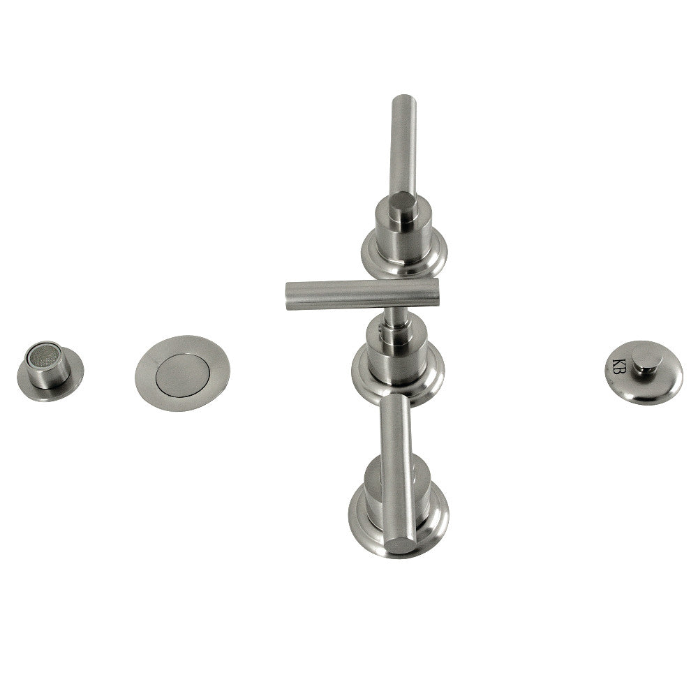 Kingston Brass KB6321CML Manhattan Three Handle Bidet Faucet - Chrome Finish, Modern Bathroom Fixture for Toilet & Bidet Combo, Easy Installation, Durable Brass Construction | Perfect for Home, Hotel, and Spa Bathrooms