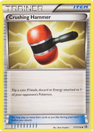 Pokemon TCG Crushing Hammer (111/113) - Legendary Treasures Trading Card - Perfect for Collectors and Battles