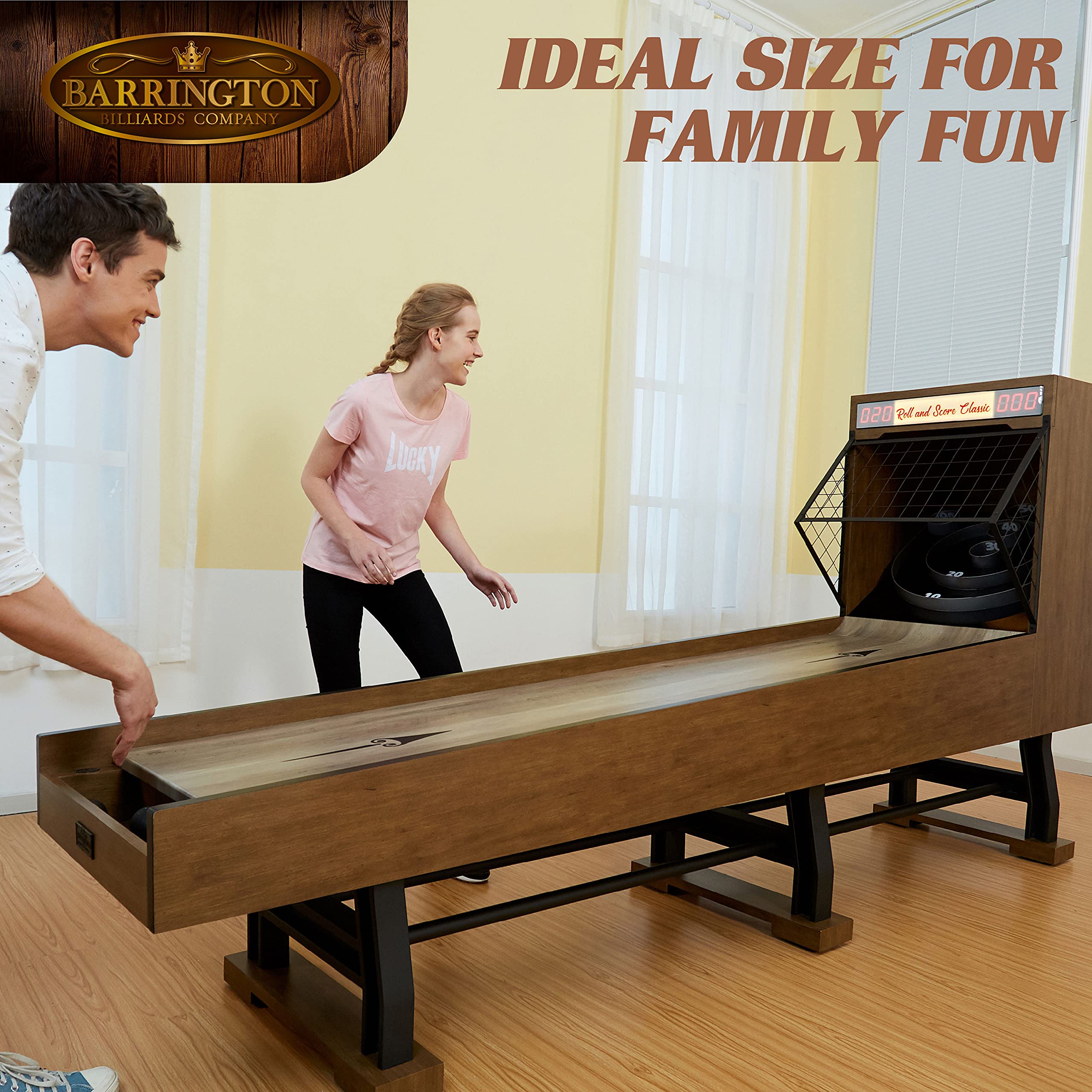 Barrington Roll and Score Game Table with Electronic Scoring & Sound Effects - Includes Game Balls - Ideal for Family Game Rooms, Parties & Indoor Entertainment