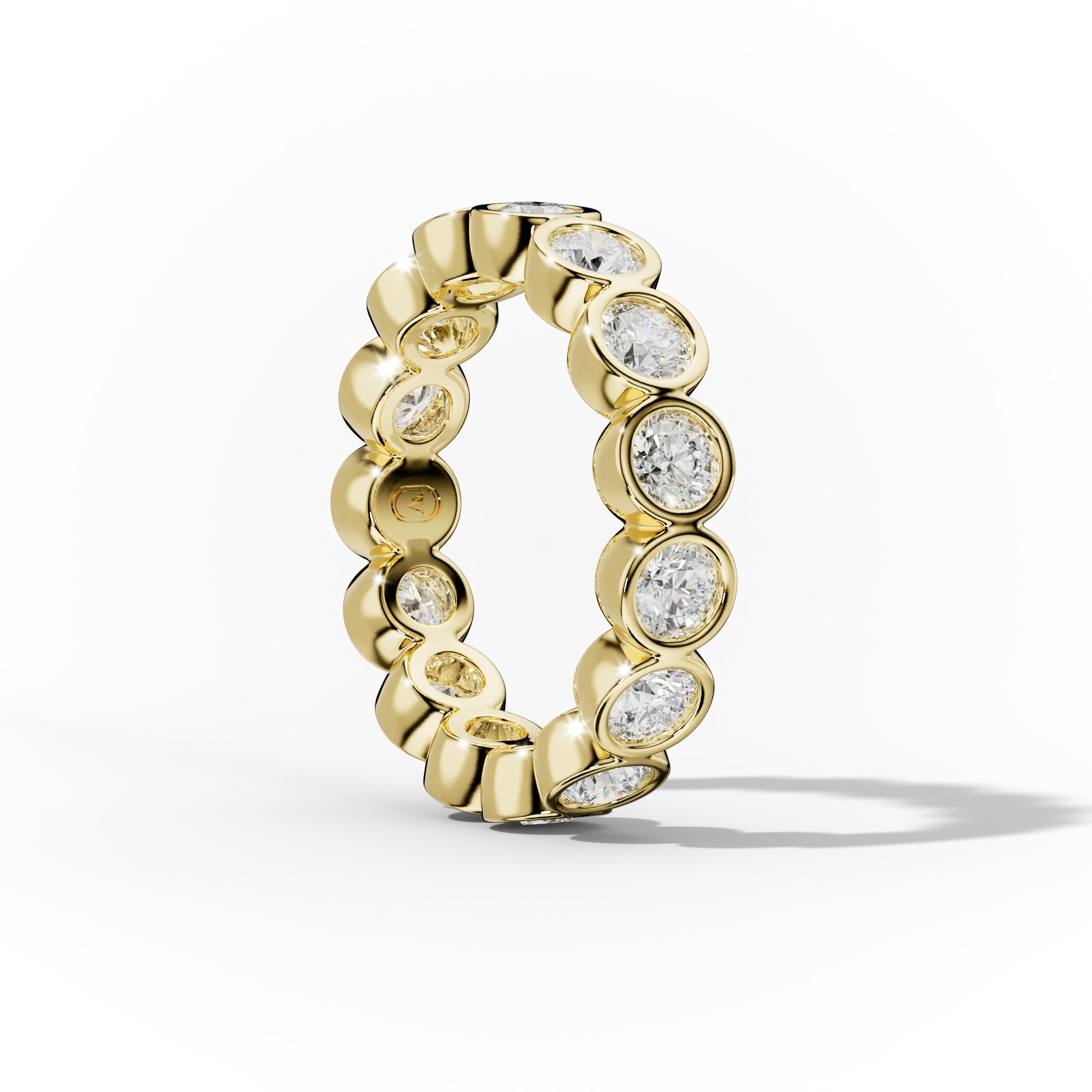 2.0 Carat Bezel Set Round Diamond Eternity Band Wedding Ring - Perfect for Bridal Jewelry, Anniversary Gifts & Special Occasions