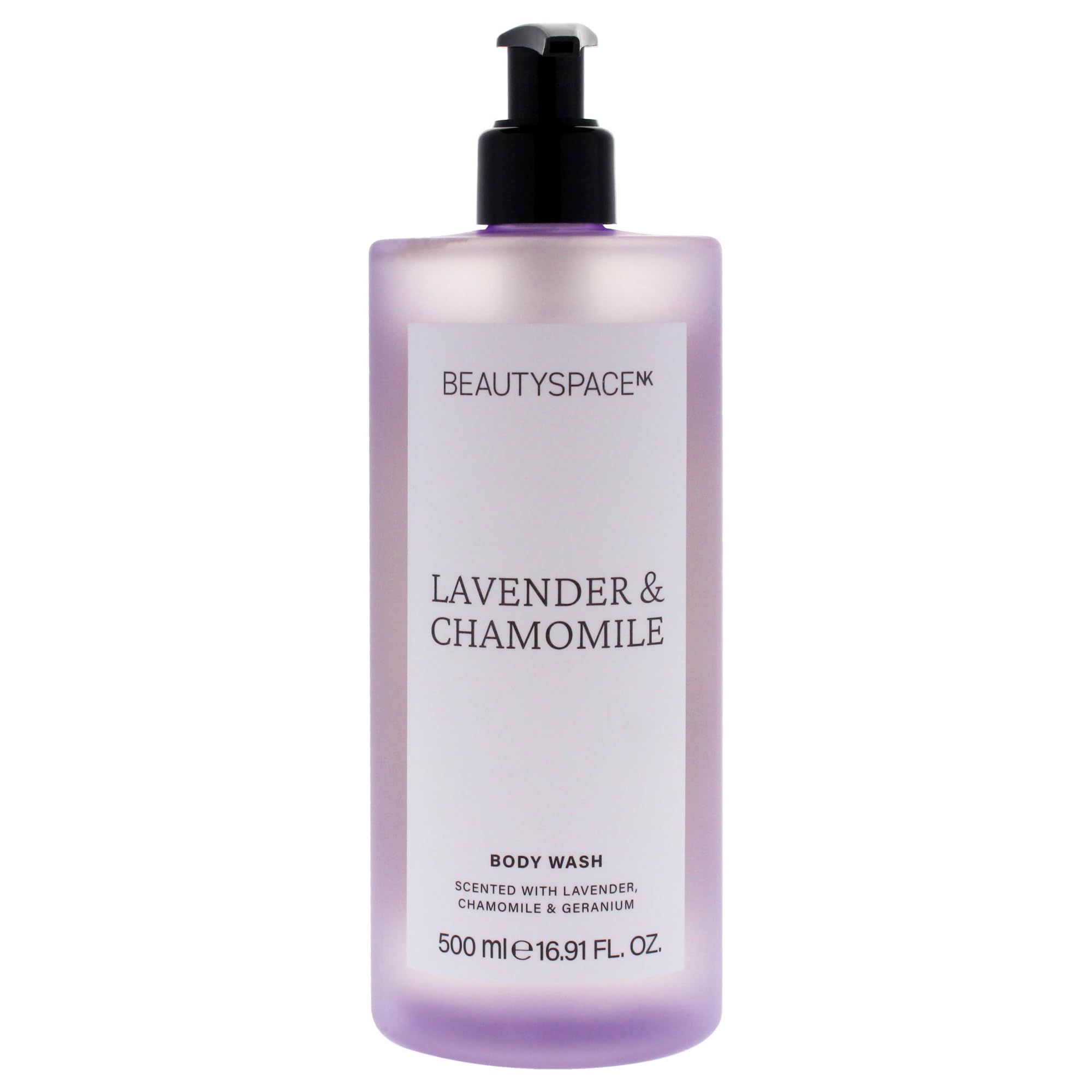 SpaceNK Beauty Space Body Wash - Lavender & Chamomile Scented Unisex Body Wash for Relaxation - 16.9 oz Shower Gel for Stress Relief & Better Sleep - Perfect for Bath, Spa & Nighttime Routine