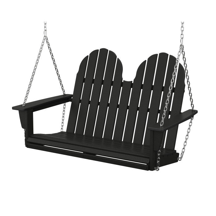 POLYWOOD Vineyard Adirondack 48-Inch Porch Swing - Durable Outdoor Furniture for Patio, Garden, and Backyard Relaxation
