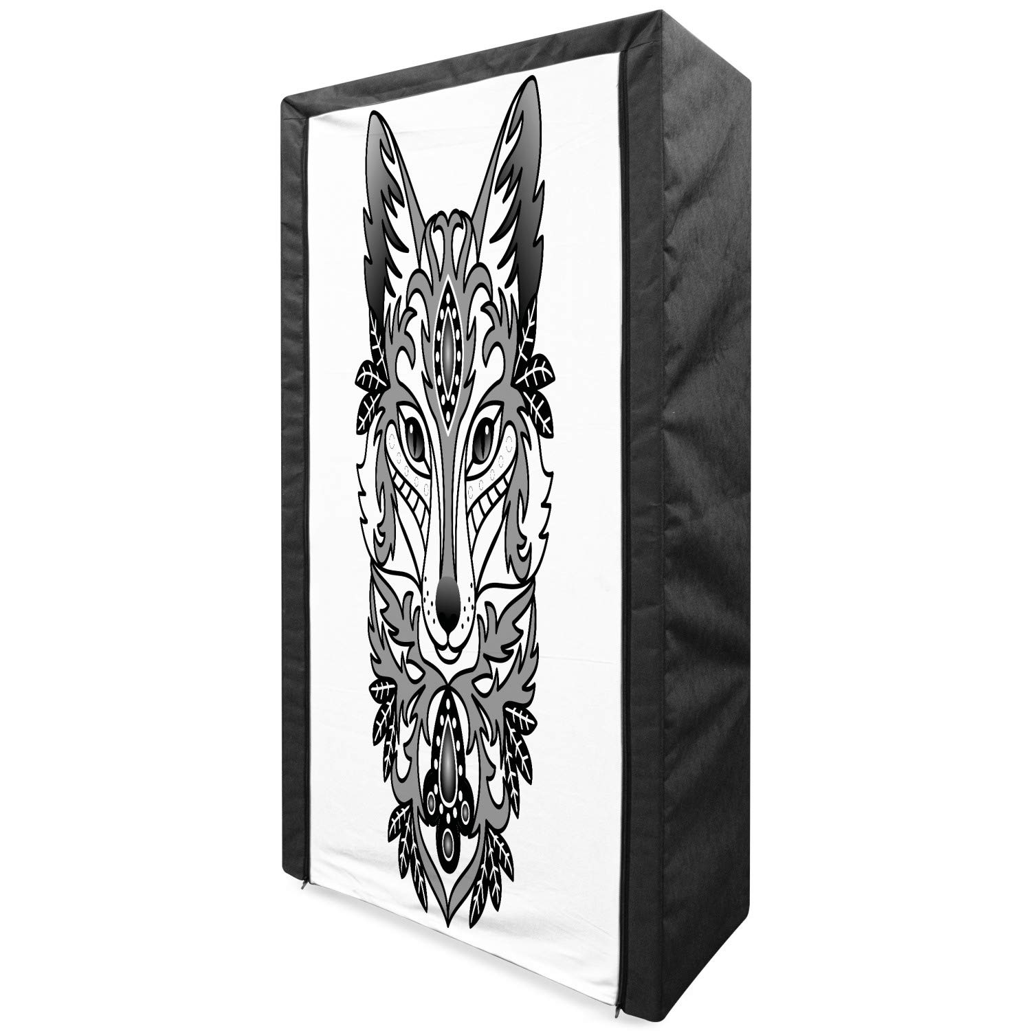 Ambesonne Fox Portable Fabric Wardrobe - 33.5