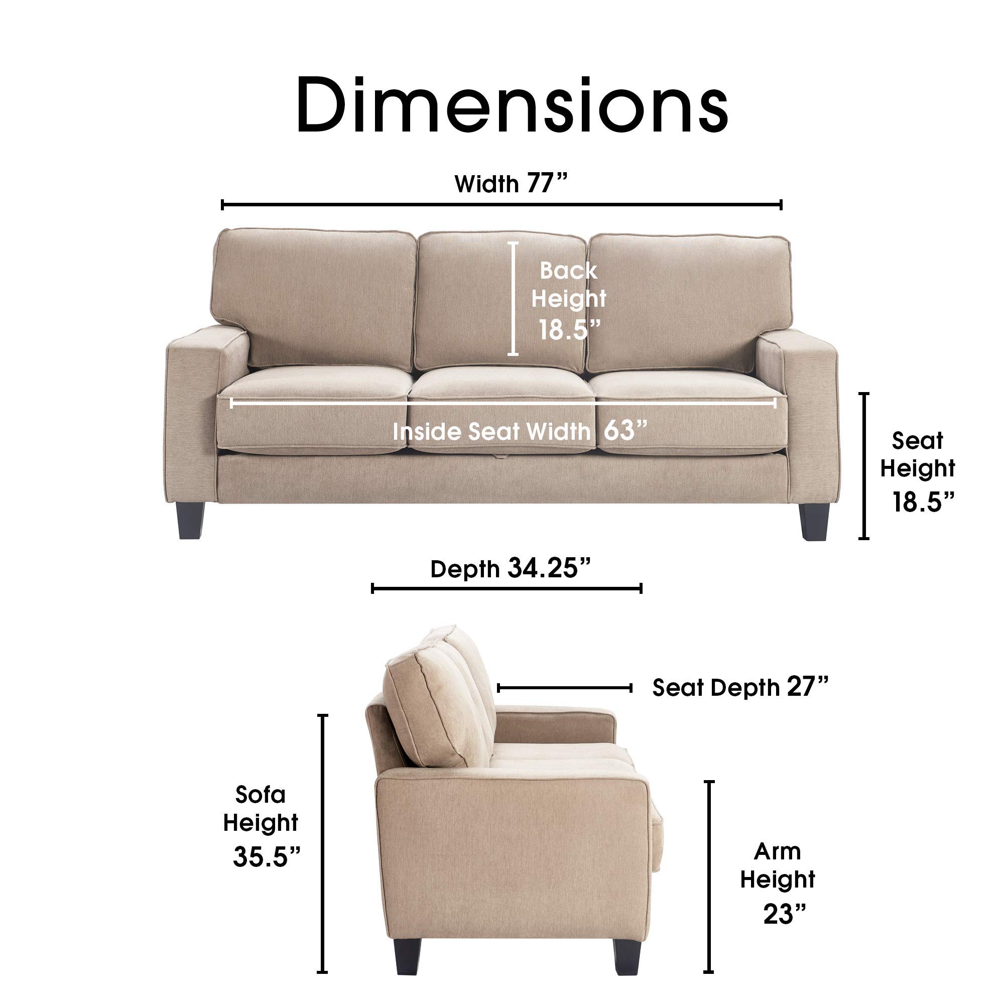 Serta Palisades Storage 1 Modern Sofa - 77