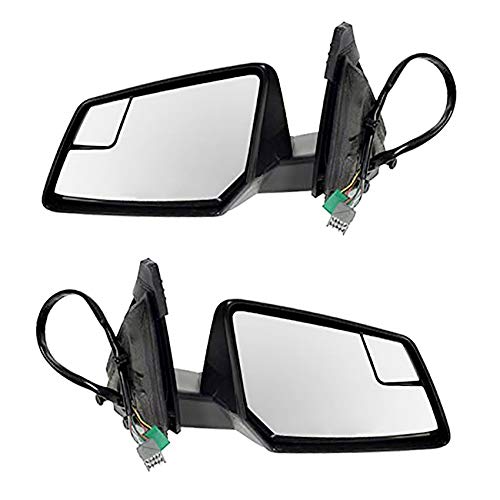 New Pair of Power Door Mirrors Compatible with Chevrolet Traverse LS 2009-2017 - OEM 20879245 20879244 Replacement - Heated & Adjustable Side View Mirrors for Safe Driving & Parking