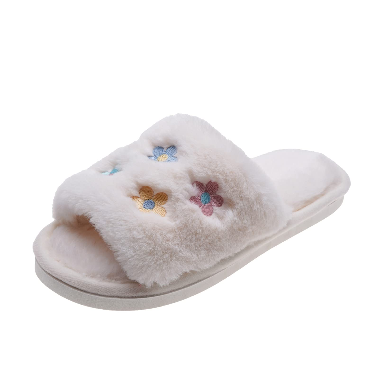 Women's Funny Pairable Fuzzy Slippers - Cozy Indoor House Slippers for Women - Perfect for Relaxing at Home, Lounging & Comfortable Wear