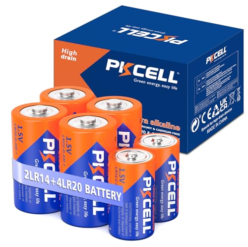 6-Count (C+D Batteries)