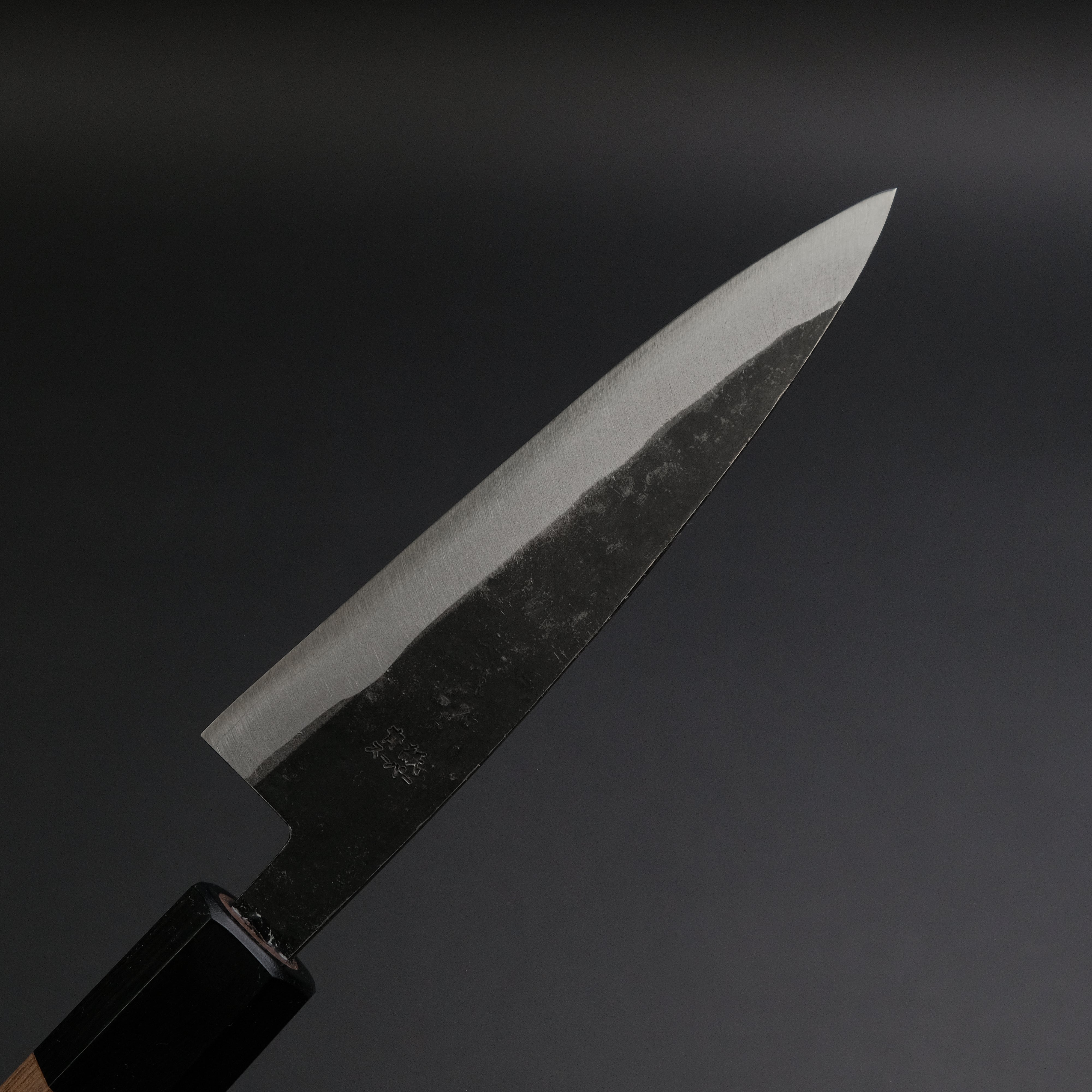Hitohira Harima Blue Super Stainless Clad Petty Knife 120mm - Japanese Chef Knife with Walnut Handle for Precision Slicing, Peeling & Garnishing | Perfect for Home Cooks & Professional Chefs