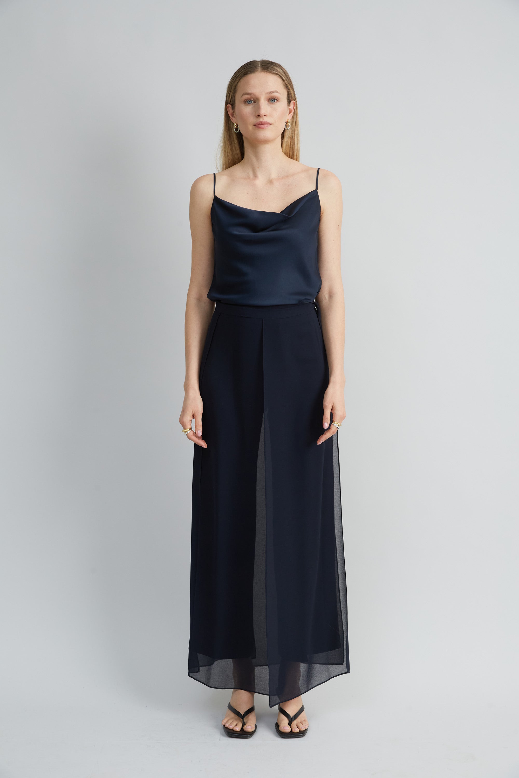 Luxury Stretch Silk Satin Cami Top for Women - Soft & Comfortable Sleepwear & Loungewear - Perfect for Nightwear, Date Nights and Relaxing at Home