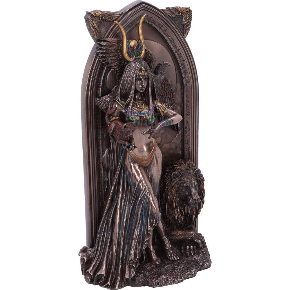 Nemesis Now Priestess Arcana Series Egyptian Figurine - Bronze Collectible Statue for Home Decor & Gift | Perfect for Mythology Lovers & Ancient Egyptian Theme Decor