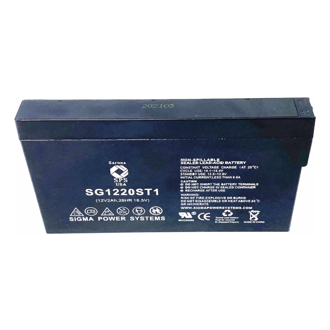 SPS Brand 12V 2Ah Replacement Battery Compatible with R&D Batteries 5631 & 5778 - 1 Pack - Perfect for Power Tools, Medical Devices & Emergency Backup Power