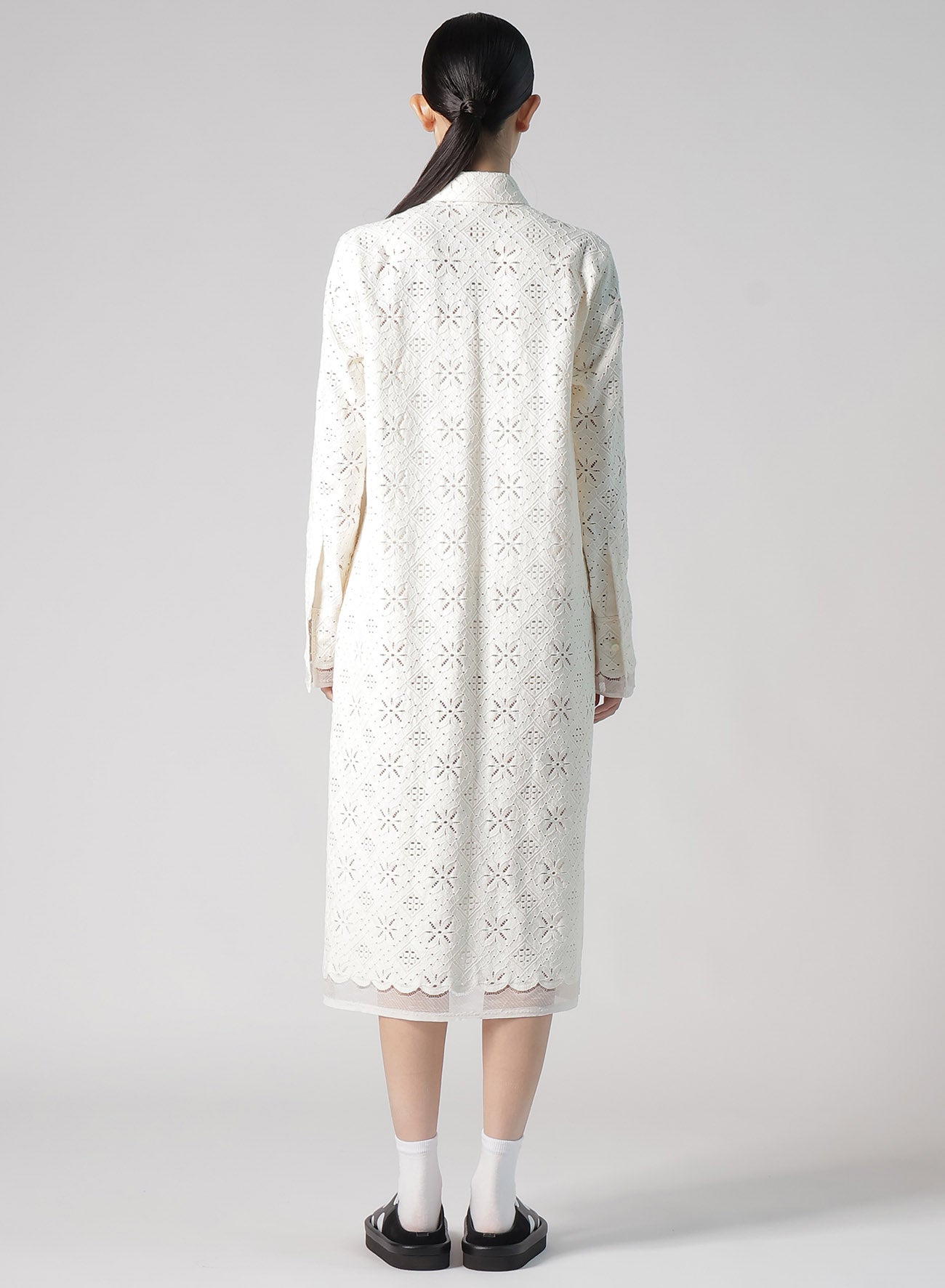 Stylish Cotton Lace Long Shirt for Women - Elegant Boho Blouse with Floral Embroidery - Perfect for Casual Outings, Date Nights & Summer Fashion