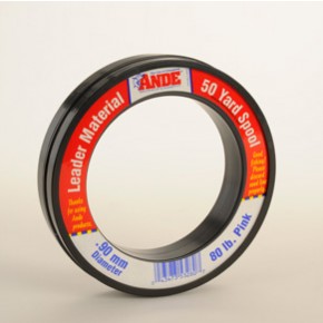 Ande 50 Yards Pink Fishing Leader Material - Strong & Durable for Saltwater & Freshwater Fishing