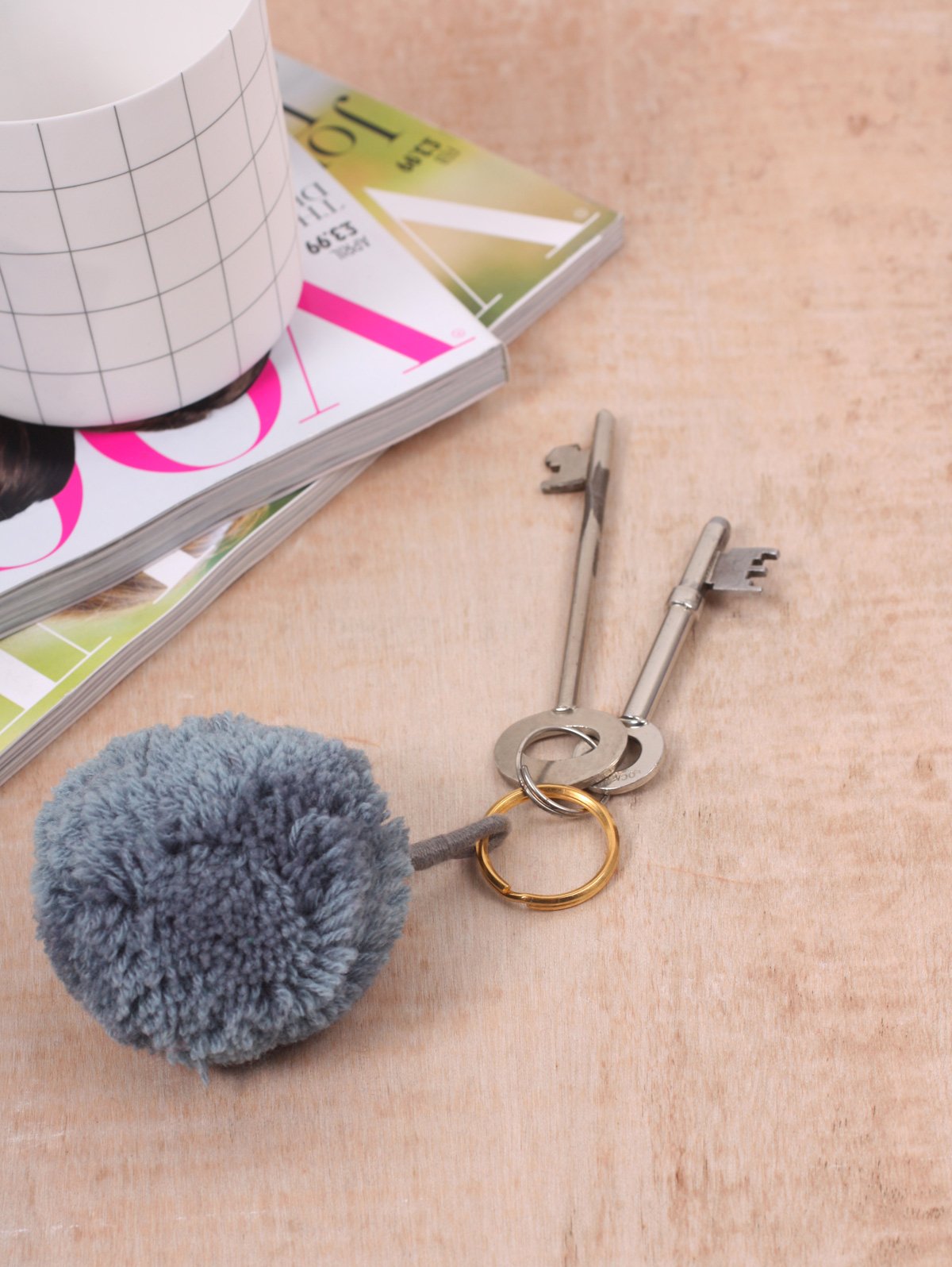 Cute Pom Pom Keychains for Women - Soft Fluffy Key Rings with Metal Hook - Perfect for Backpacks, Handbags, and Gift Giving