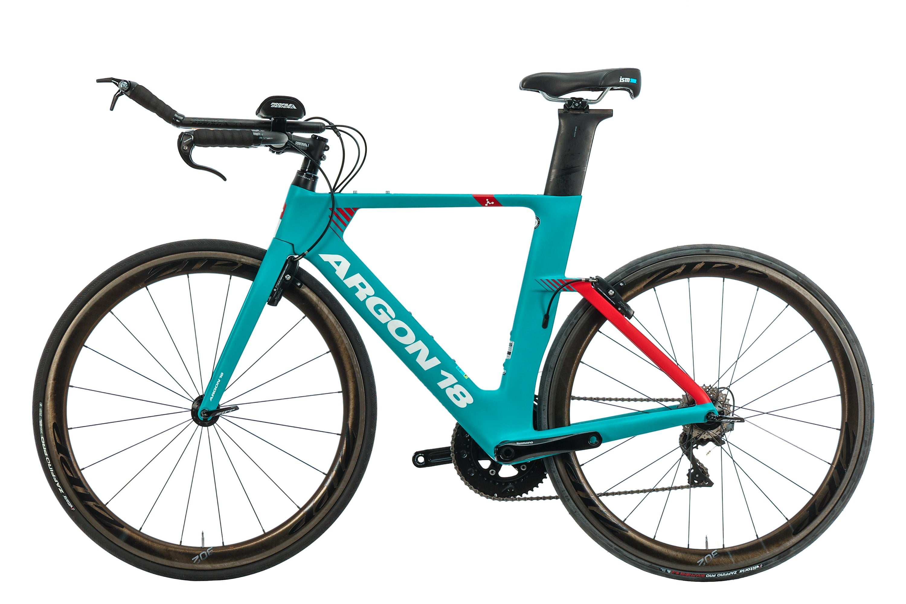 Argon 18 E 117 Tri Ultegra Time Trial Bike 2019 - Medium Size Carbon Road Racing Bicycle for Triathlon & Competitive Cycling