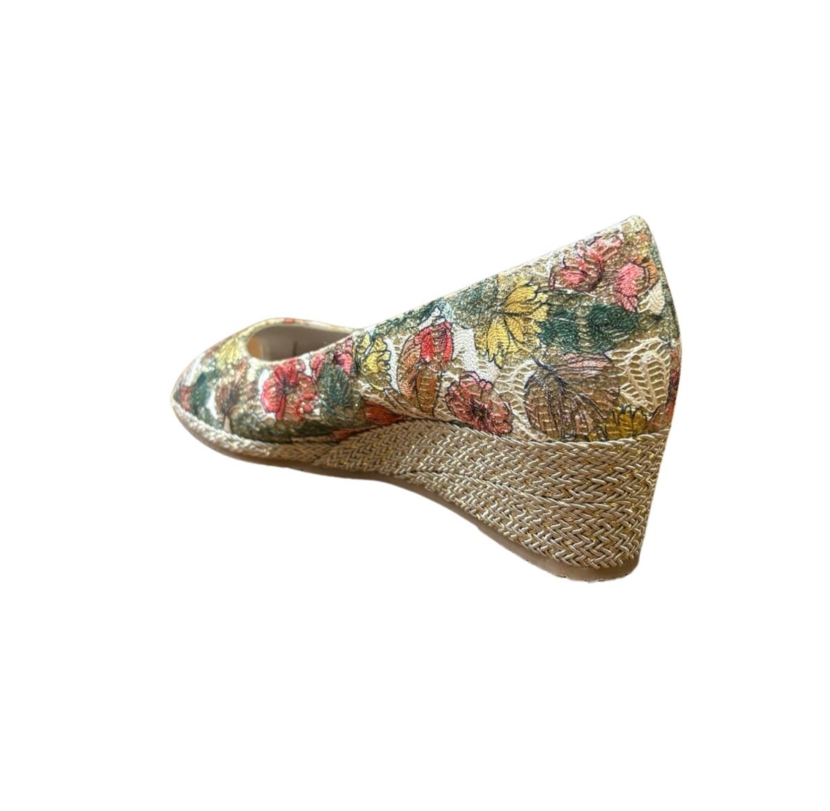 Emma927 Beige Multi Wedge Sandals for Women - Comfortable Summer Casual Shoes with Arch Support | Perfect for Beach, Vacation & Everyday Wear
