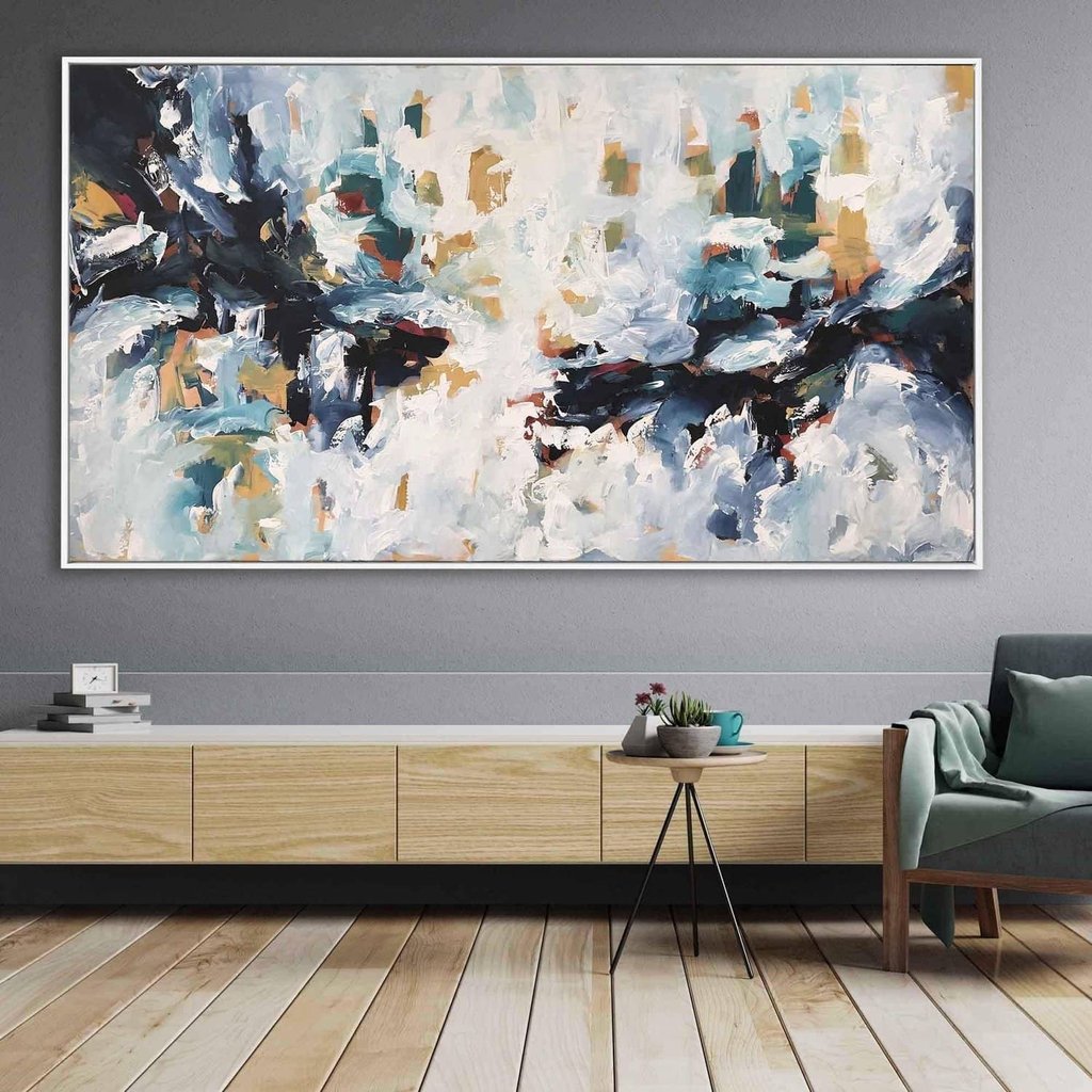 The Storm Within - Original Handmade Abstract Painting for Home & Office Wall Decor | Perfect for Living Room, Bedroom, or Office Space