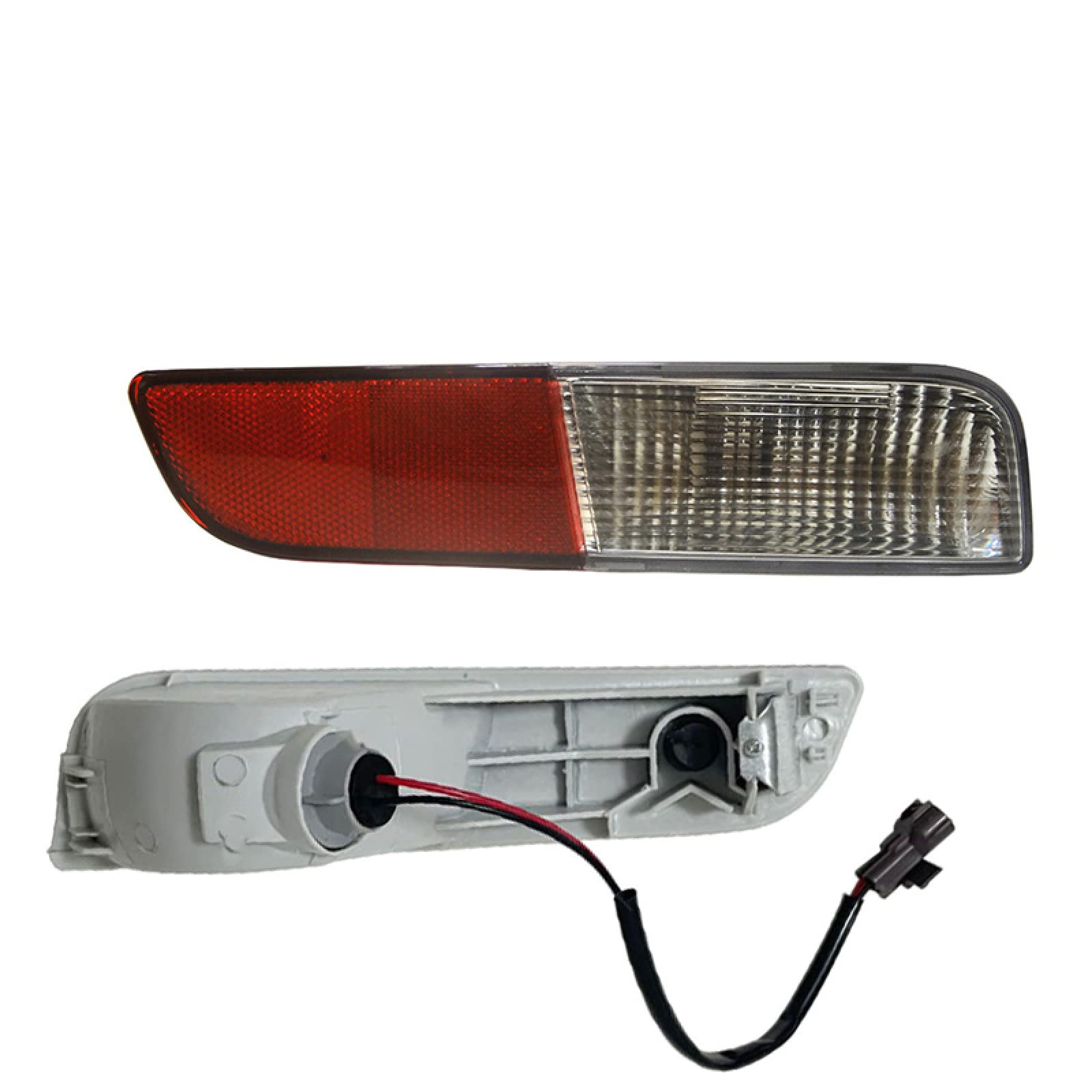 RCAONLY Car Bumper Reflector Lights for Mitsubishi Outlander 2013-2015 - Rear Bumper Reflector Brake Tail Lights | Enhanced Night Visibility & Safety Driving