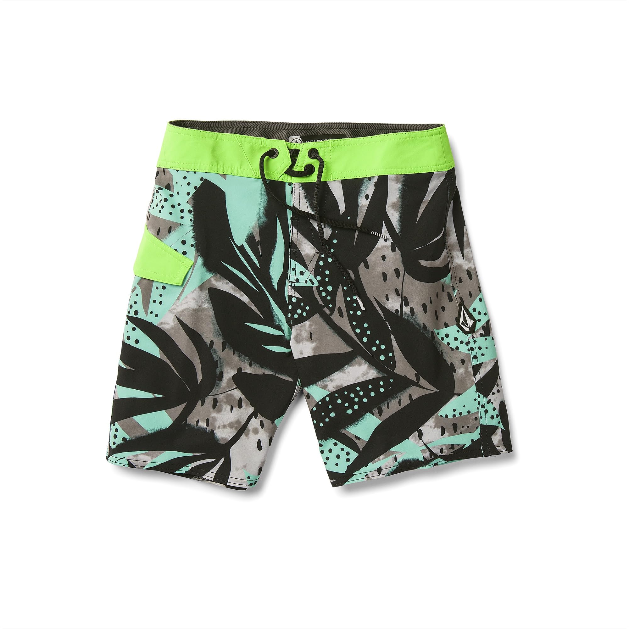 Volcom Boys' Mod Tech Boardshorts - Quick-Dry Swim Trunks for Kids with UPF 50+ Sun Protection - Perfect for Beach, Pool & Summer Water Activities
