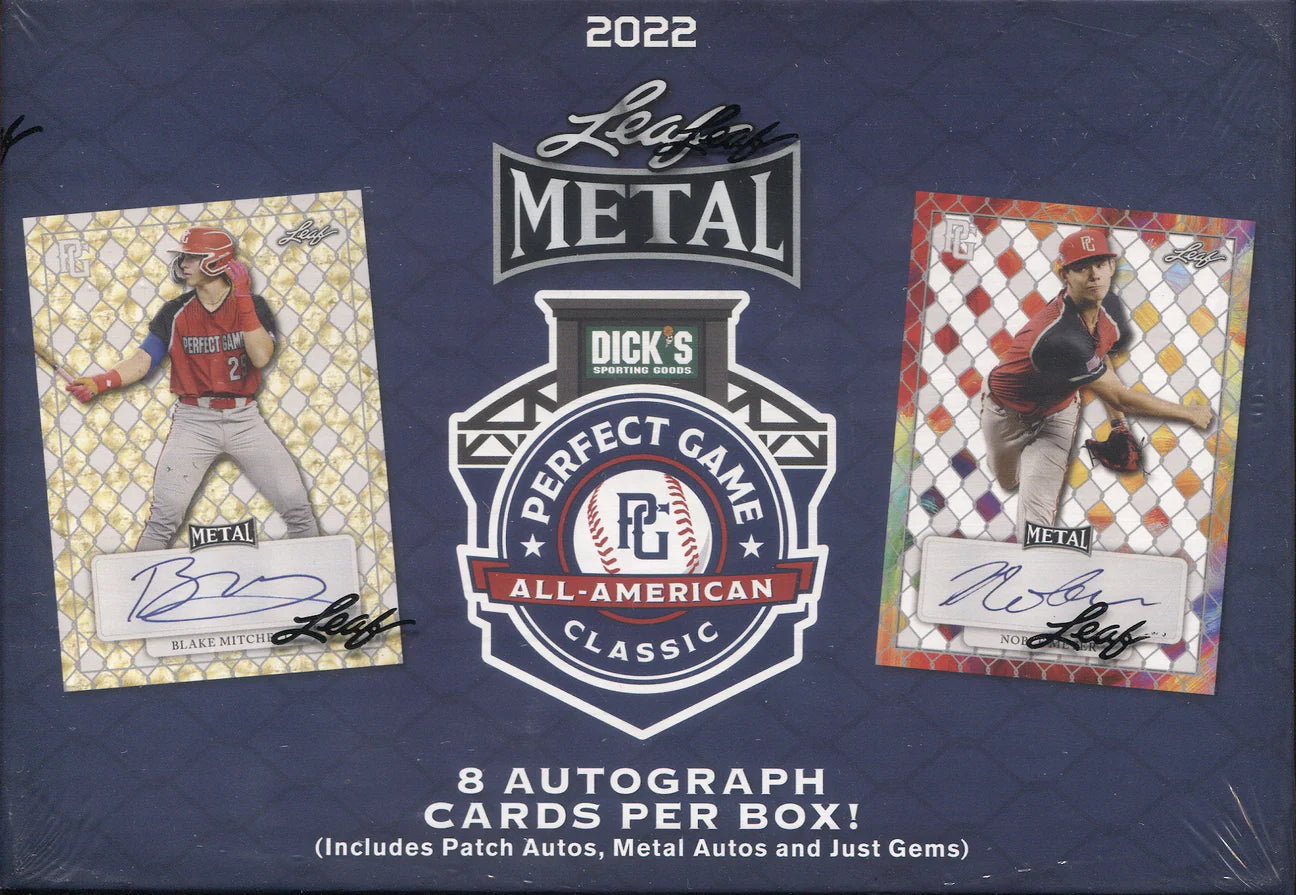 2022 Leaf Perfect Game All American Classic Baseball Card Box - Includes 1 Holiday Pack | Collectible Trading Cards for Baseball Fans & Holiday Gifting