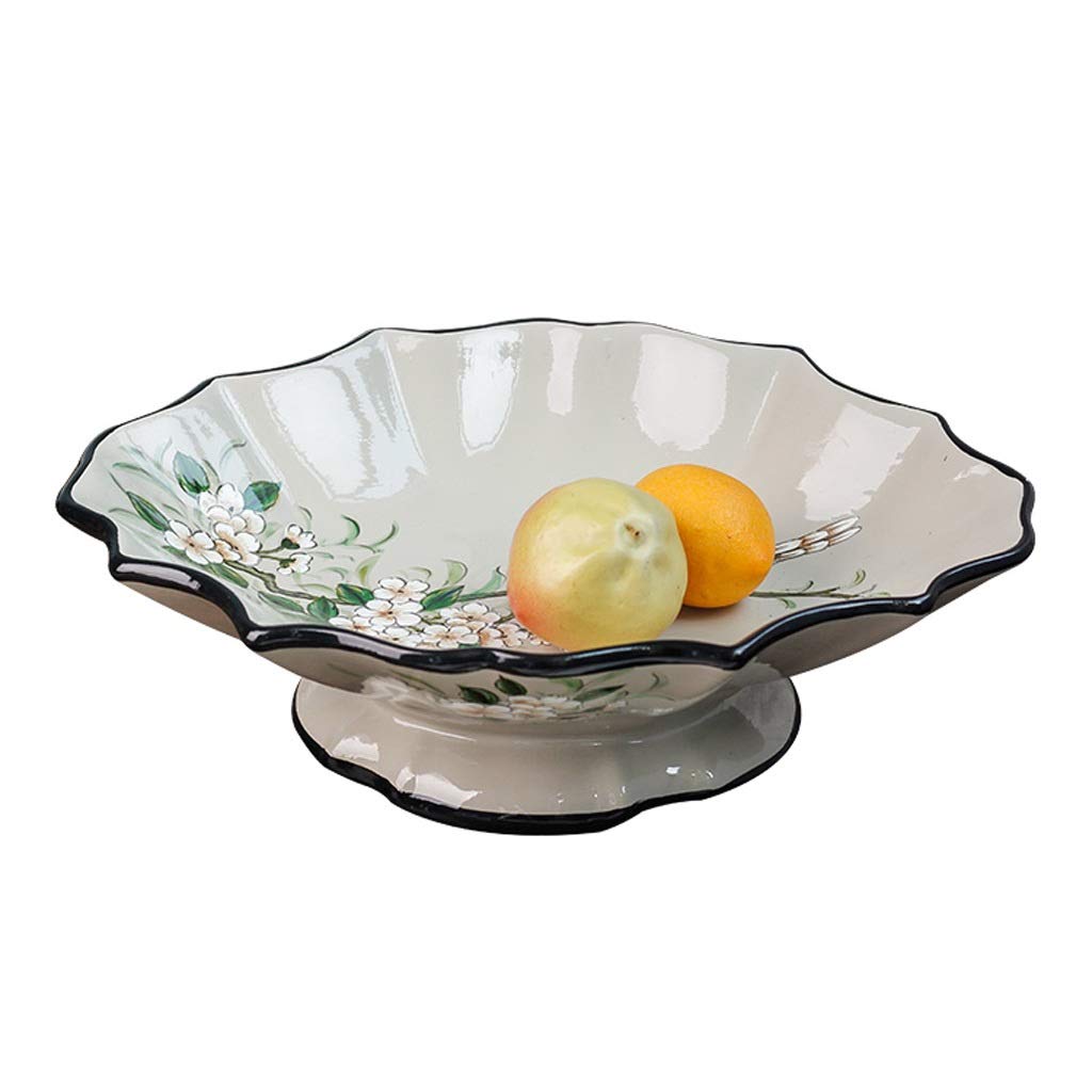 WPYYI Creative Ceramic Fruit Plate Set - Large Decorative Bowl for Home, Living Room, Coffee & Dining Table | Perfect for Fruit Display, Snack Serving & Home Decor