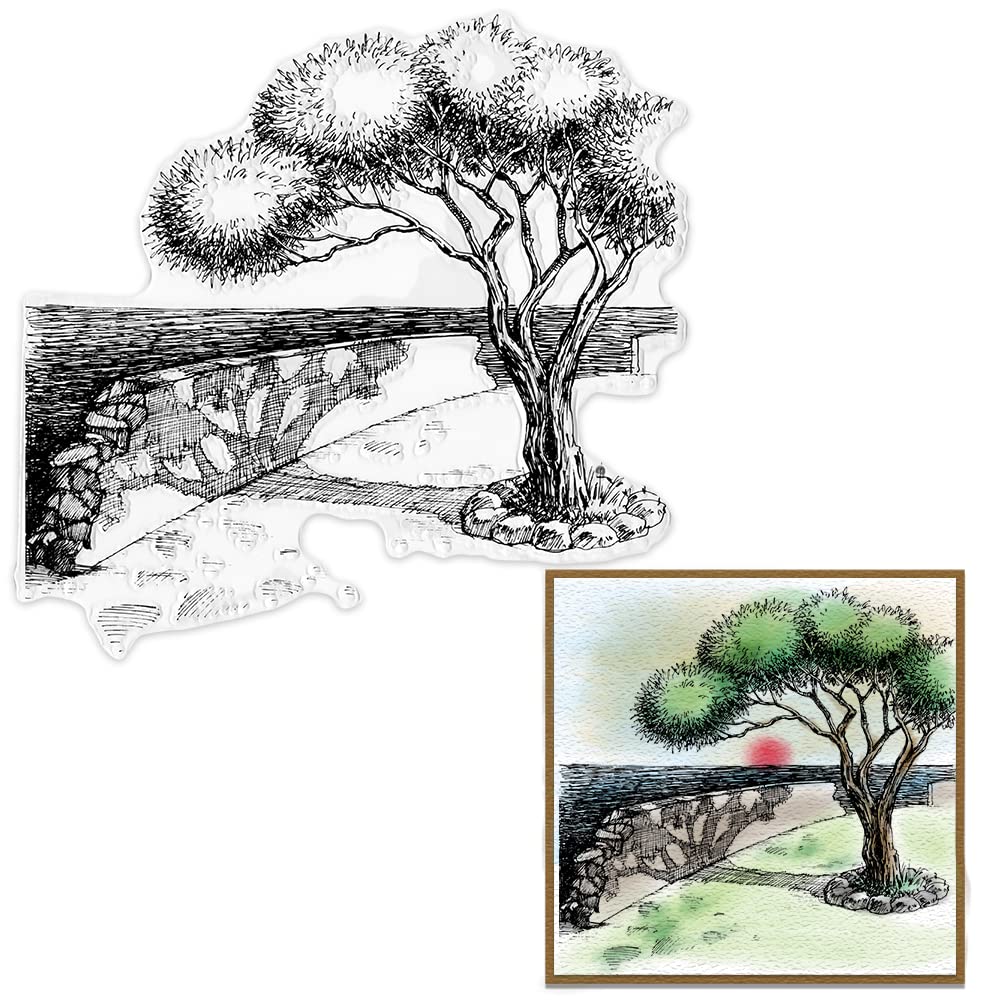 Clear Rubber Stamps for Card Making & Scrapbooking - Sea Scenery Transparent Stamps for DIY Crafts, Bullet Journal, Notebook Decoration | Perfect for Handmade Greeting Cards, Memory Books & Artistic Projects