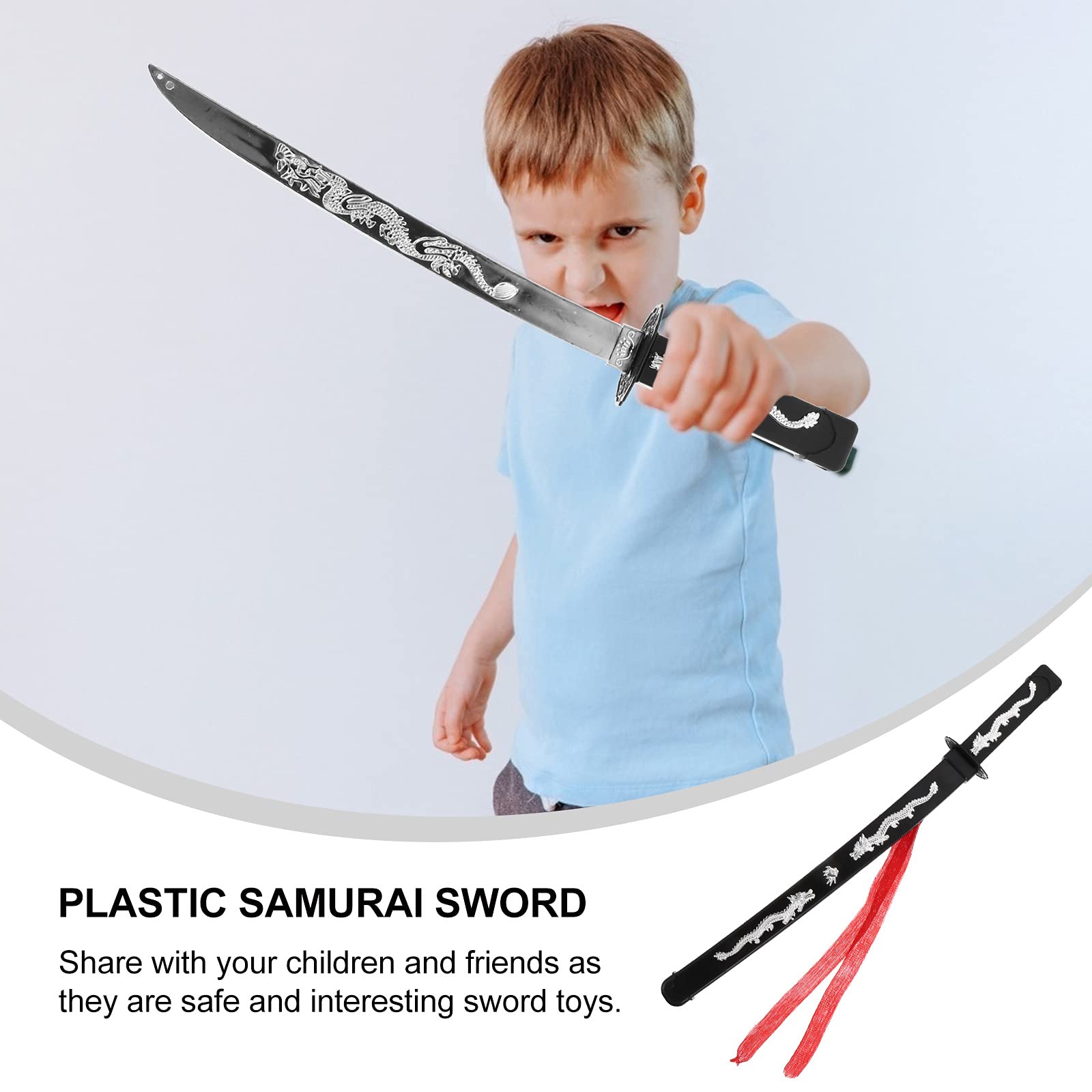 SOIMISS Halloween Samurai Sword Toy - Japanese Katana Replica for Cosplay, Costume Accessory & Party Decor - Perfect for Halloween, Anime Conventions & Themed Events