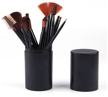 12-Piece Professional Makeup Brush Set for Face & Eye - Soft Synthetic Bristles, Vegan & Cruelty-Free - Perfect for Foundation, Blending, Contouring & More