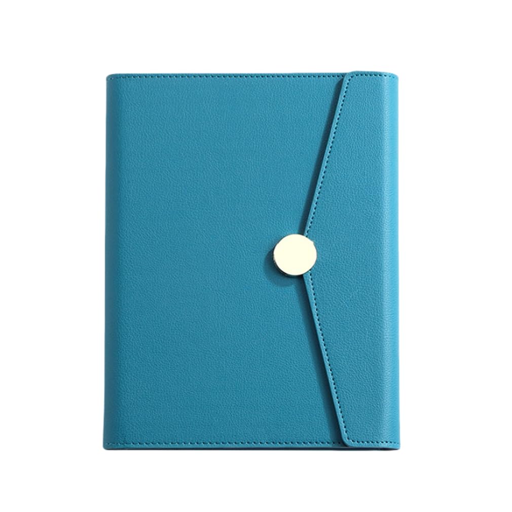 HBNOM 2024-2025 Academic Planner - Monthly & Weekly Organizer with Loose-Leaf Design, Textured Leather Cover & Flexible Binding - Perfect for Students, Professionals & Office Use (Blue)