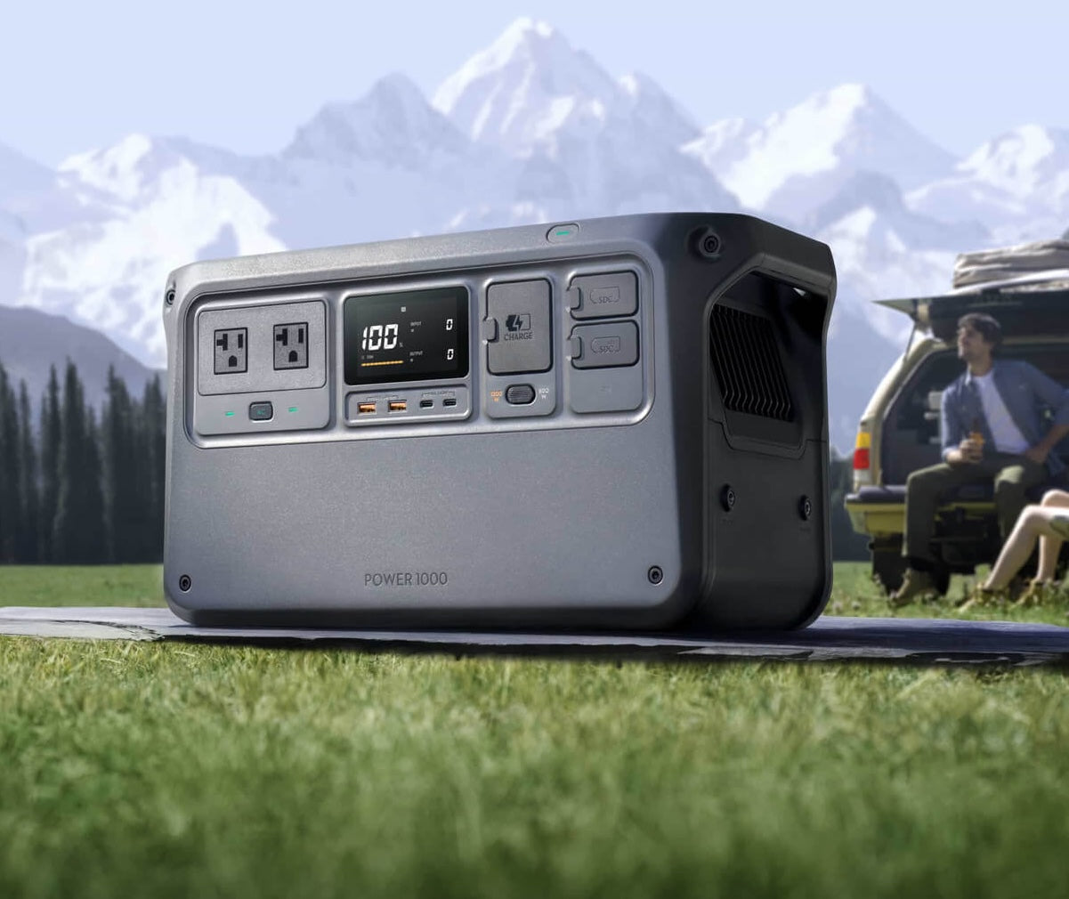 DJI Power 1000 Portable Power Station - 1000W Solar Generator for Camping, RV, Outdoor Adventures & Emergency Backup Power
