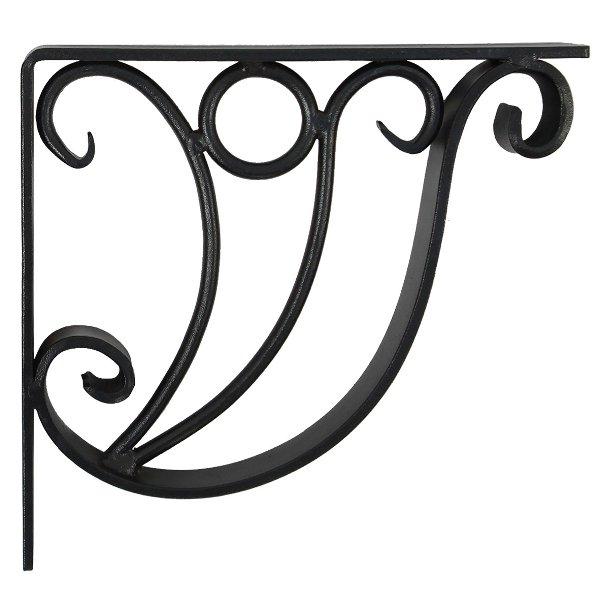 Heavy Duty Stainless Steel Ionic Shelf Bracket - Rustproof Wall Mounted Brackets for Floating Shelves, Kitchen, Bathroom & Garage Storage (Set of 4) - Perfect for Home Organization & DIY Projects