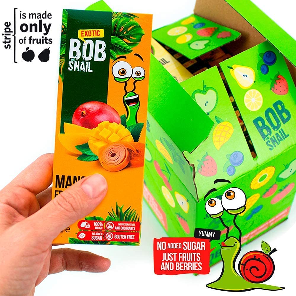 BOB SNAIL Healthy Fruit Snacks - Organic Dried Fruit Mix for Adults & Kids - Perfect for Lunch Box, School, Office & Travel Snacks