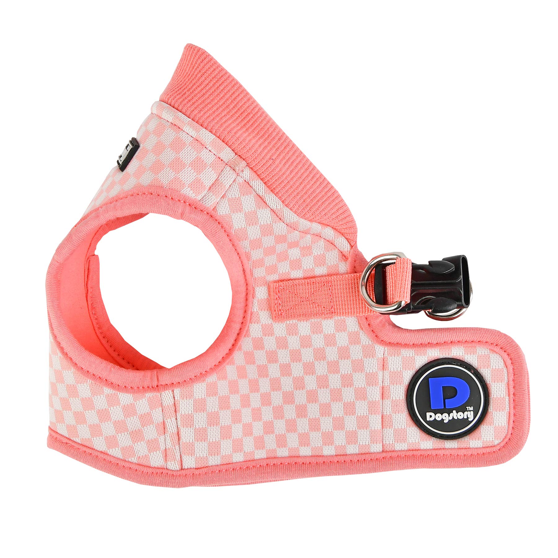 DOG STORY Beatrix Harness - Indian Pink Medium Size Adjustable Dog Vest for Small to Medium Dogs - Perfect for Walking, Hiking & Outdoor Adventures