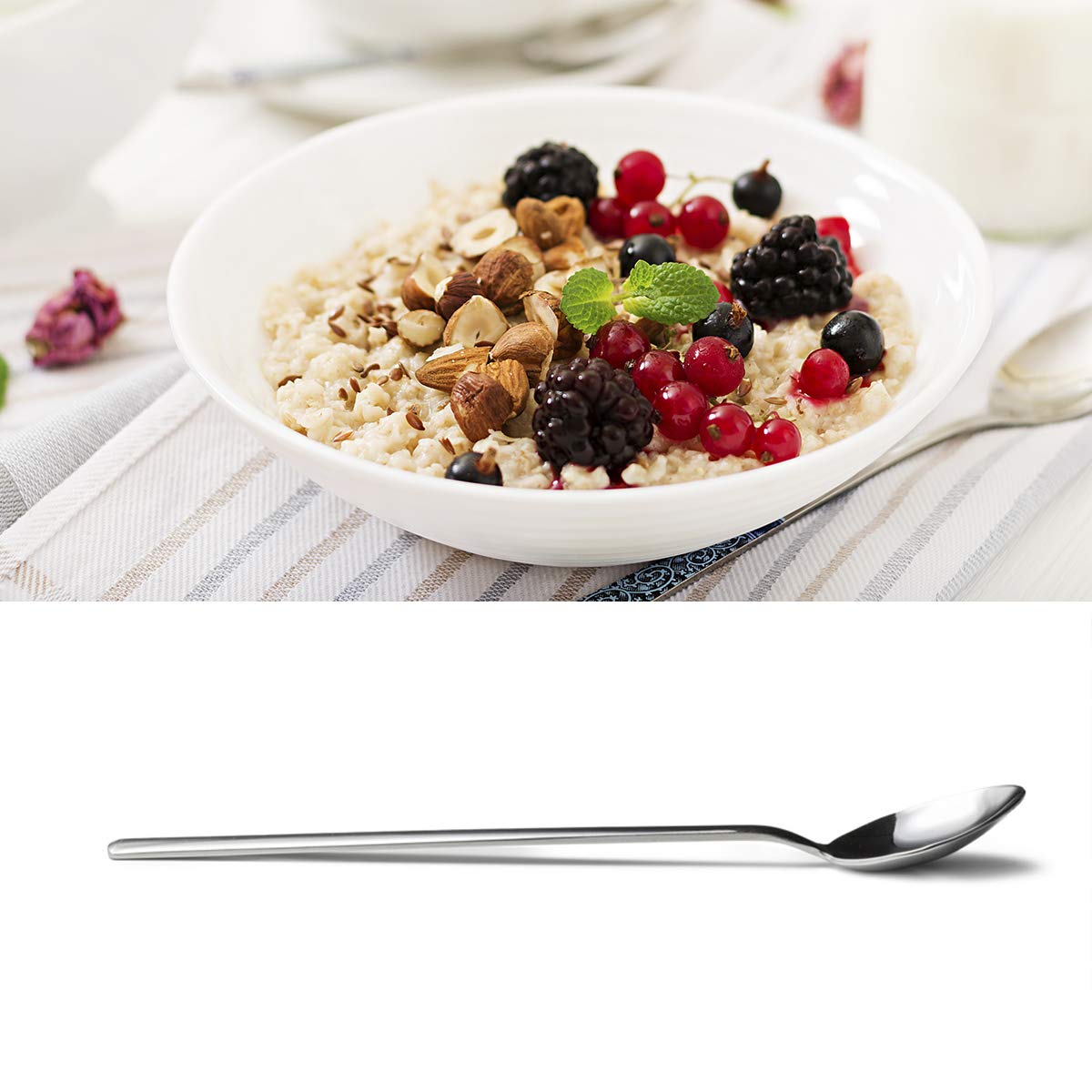 Funny Souper Mom Engraved Stainless Steel Spoon - Best Unique Gift for Tea & Coffee Loving Women - Perfect Mother's Day, Birthday & Christmas Present from Daughter, Son or Husband - Great for Kitchen, Coffee Breaks & Special Occasions