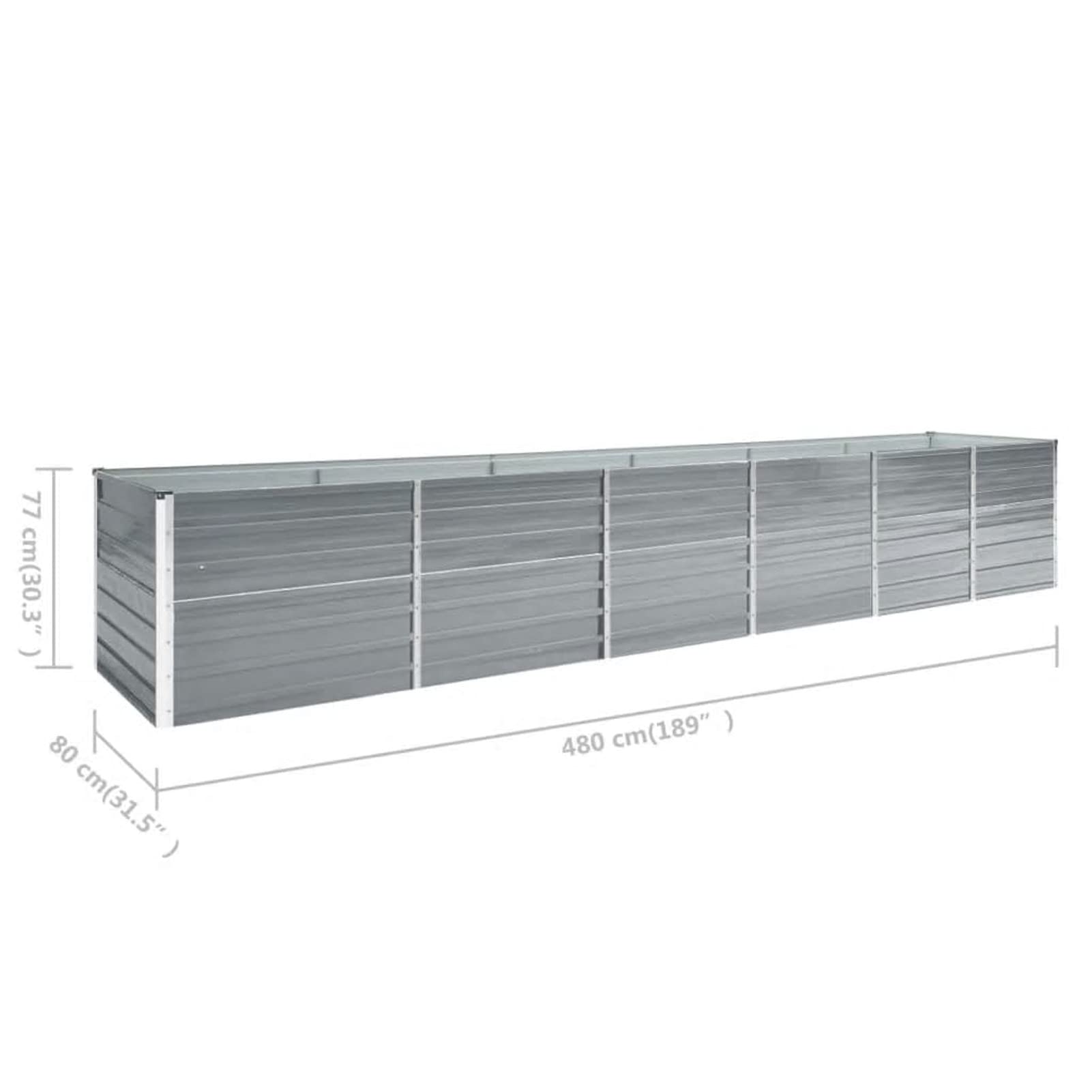 Galvanized Steel Raised Garden Bed Planter 189