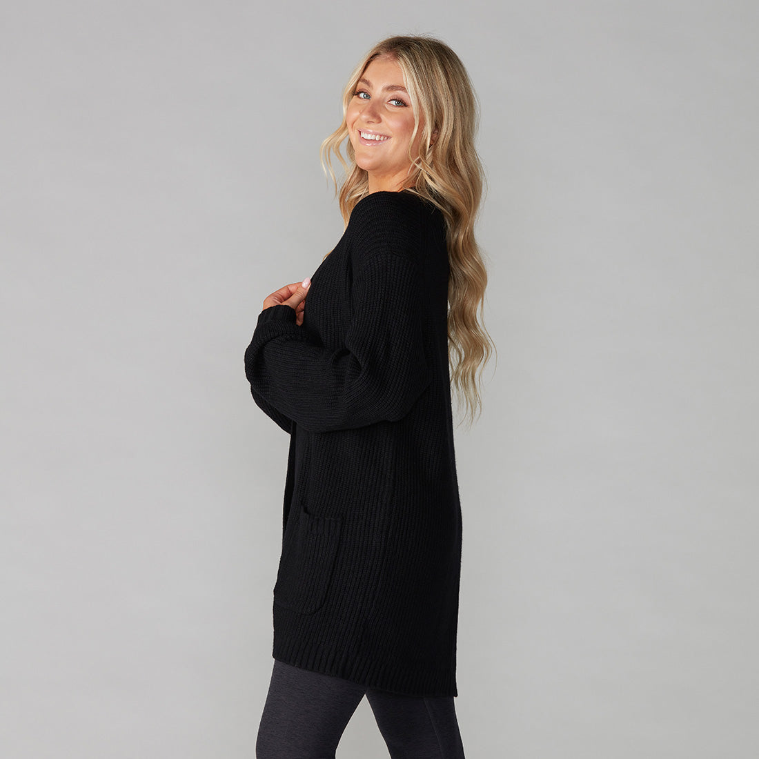 Tavi Noir Alpine Long Cardigan for Women - Soft & Warm Open Front Duster Sweater - Perfect for Fall & Winter Outfits, Office Wear, and Casual Layering