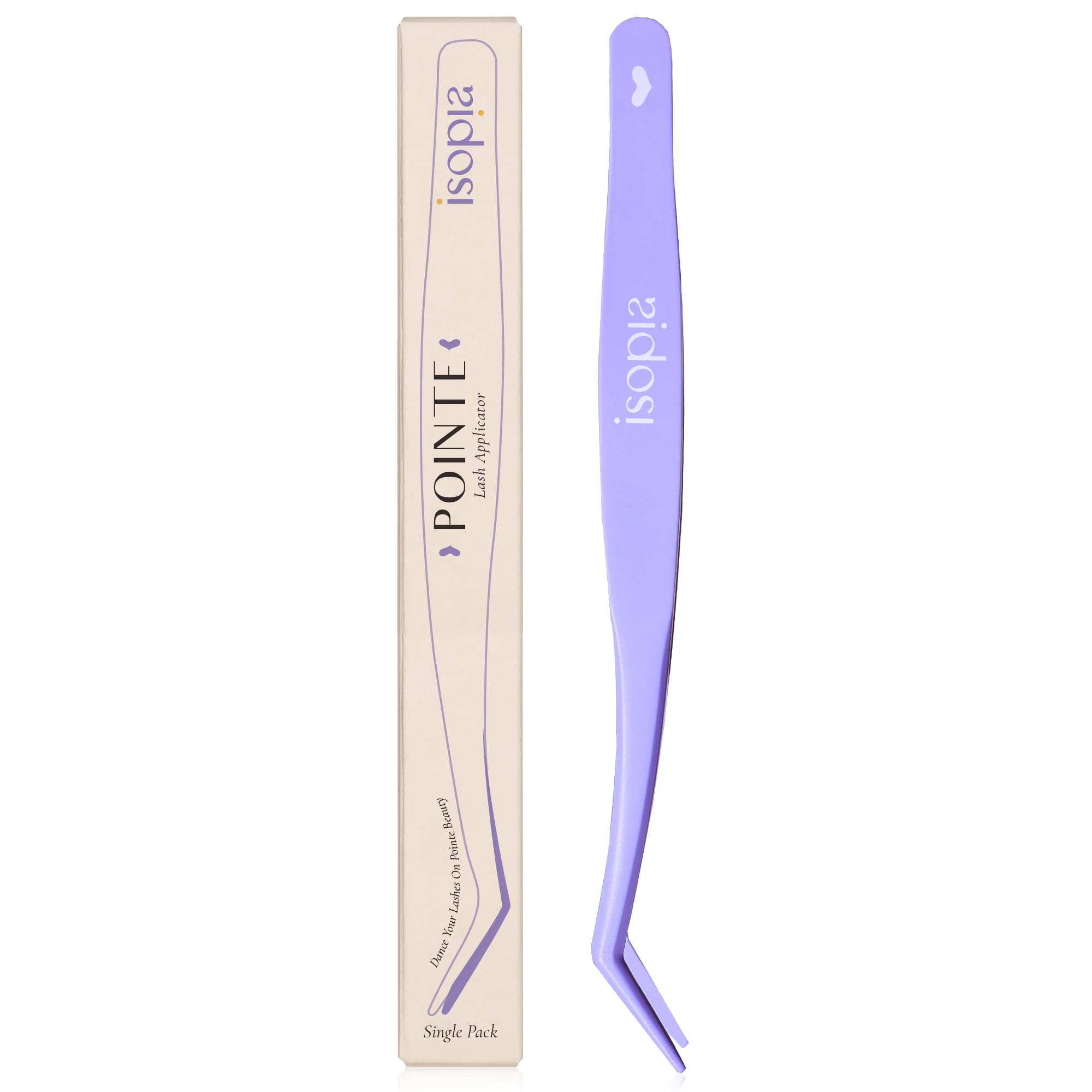 Professional Eyelash Extension Tweezers - Curved Lash Applicator Tool for Easy Extension Application & Removal | Perfect for Salon, Home Use & DIY Lash Artists