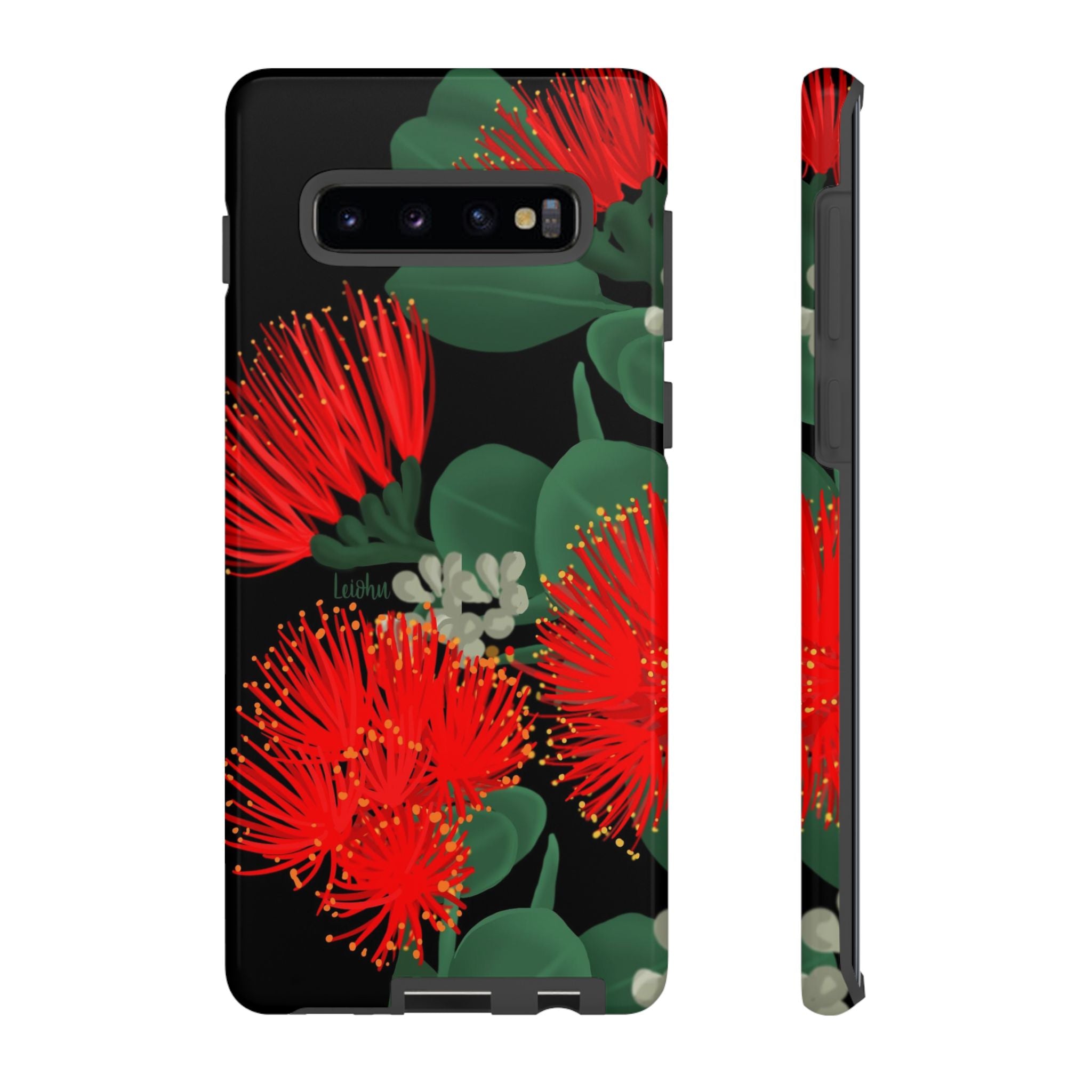 Samsung Galaxy Phone Case with 'Ōhi'a Lehua 'Ele'ele Hawaiian Flower Design - Durable Protective Cover for Everyday Use & Travel