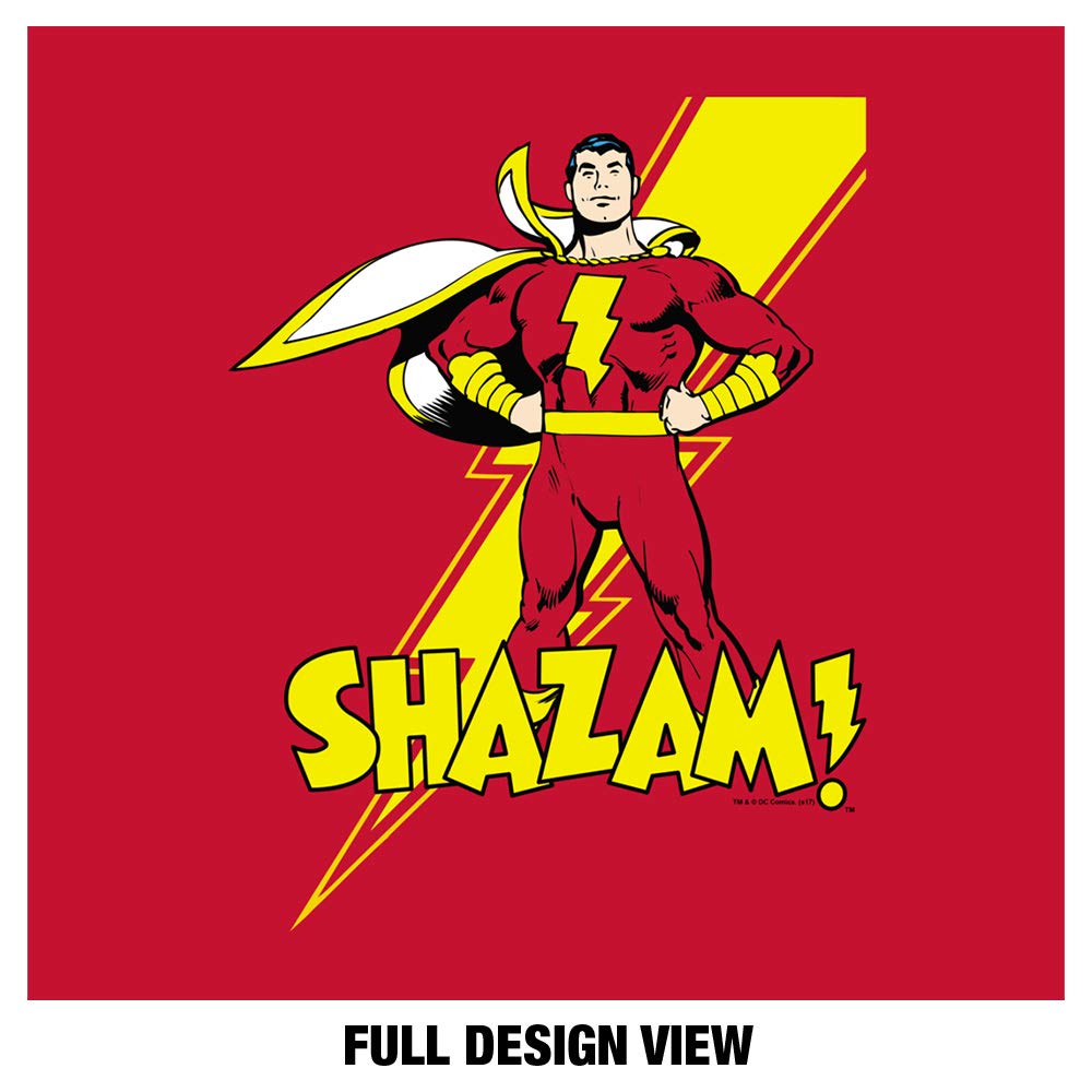 **Popfunk Justice League Shazam! Lightning Bolt 1-Ply Reusable Face Mask - Unisex Washable Cloth Mask for Cosplay, Conventions & Everyday Protection**