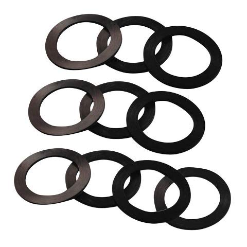 1.25 Inch Swivel Dielectric Flat Washer - 10 Pack for Plumbing & Electrical Projects | Corrosion-Resistant Brass Washers for Pipe Fittings & Water Heaters
