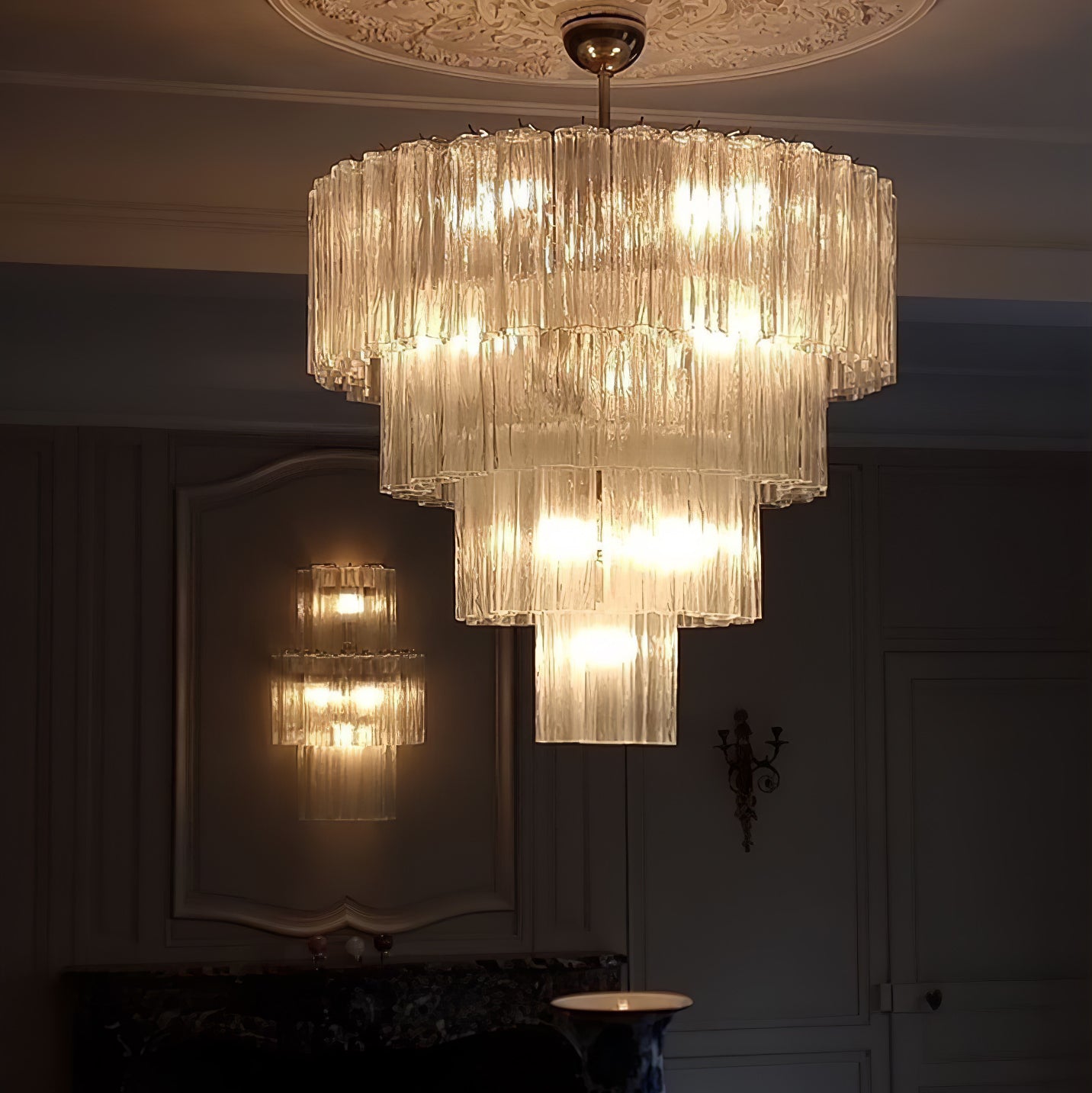 Addis Chandelier - Modern Crystal Ceiling Light Fixture for Dining Room, Living Room & Bedroom | Elegant Home Decor Lighting